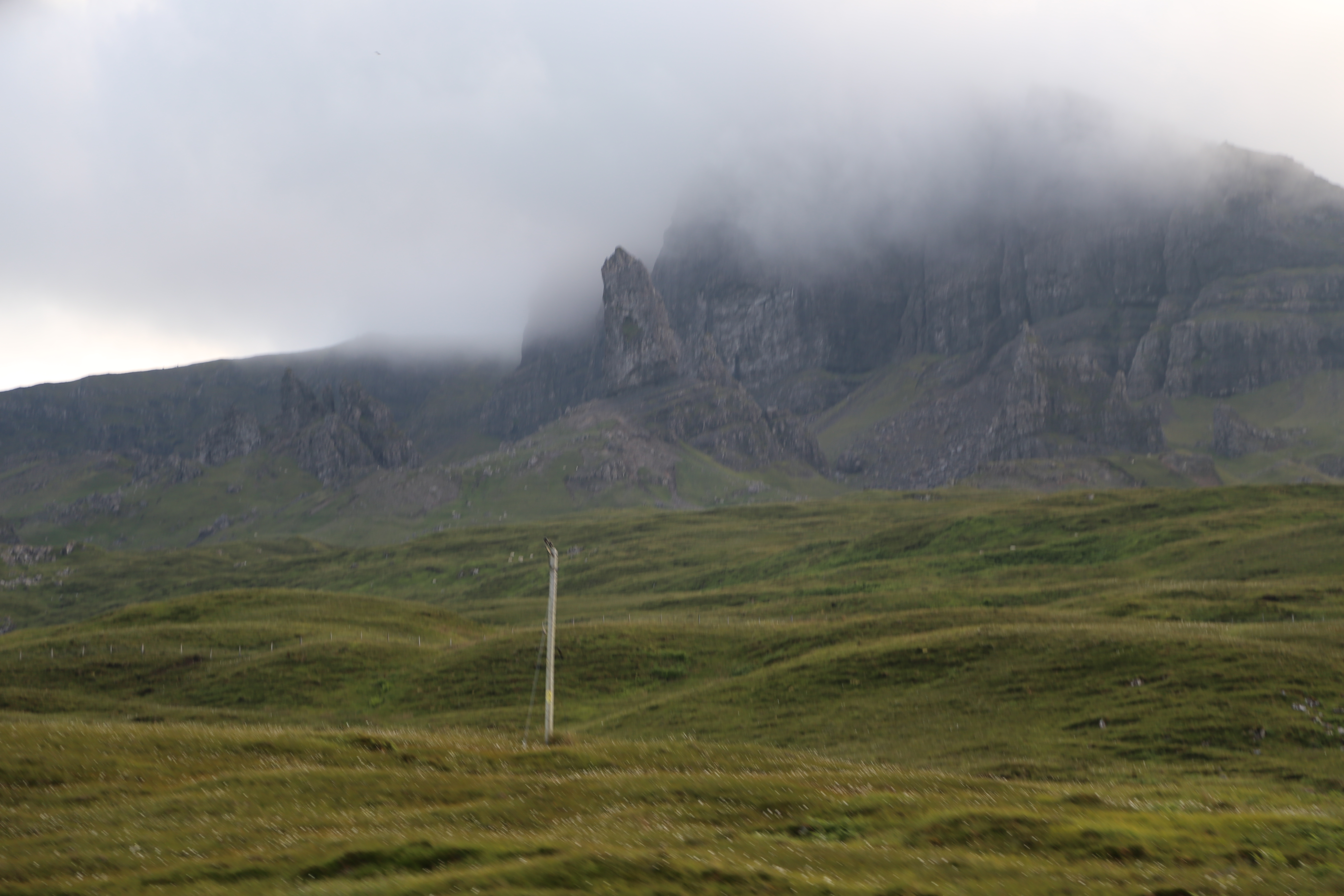 2014 Europe Trip Day 27 - Scotland (Muesli, Hogwarts Express Train (Jacobite Steam Train, Glenfinnan Viaduct), Fort William, Ben Nevis, Highland Bagpiper, Eilean Donan Castle, Isle of Skye, Portree, Old Man of Storr, Kilt Rock, Uig, Quiraing, Peat Fields)