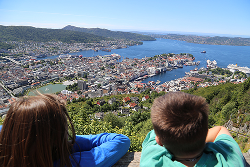 2014 Europe Trip Day 22 - Norway (Bergen: Fish Cakes, Fløibanen Funicular (Cable Railway up Mountain), Canoeing on Skomakerdiket Lake, Fisketorget (The Fish Market), Bryggen Wharf, Nordnes Seawater Pool, Jumping into the North Sea, Nordnes Alleys)