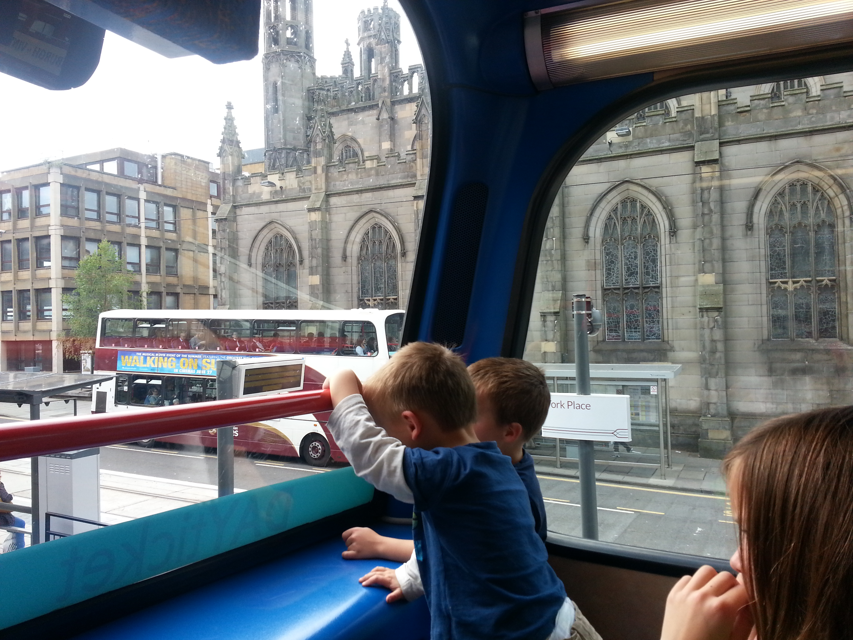 2014 Europe Trip Day 34 - Scotland (Edinburgh, The Royal Mile, Scottish Rain Spitting, Palace of Holyroodhouse (The Queen's Residence in Scotland), Whitfield Chapel (Duddingston Kirk), Duddingston Loch, Double Decker Bus, Mission Home, Half Pizza & Chips)