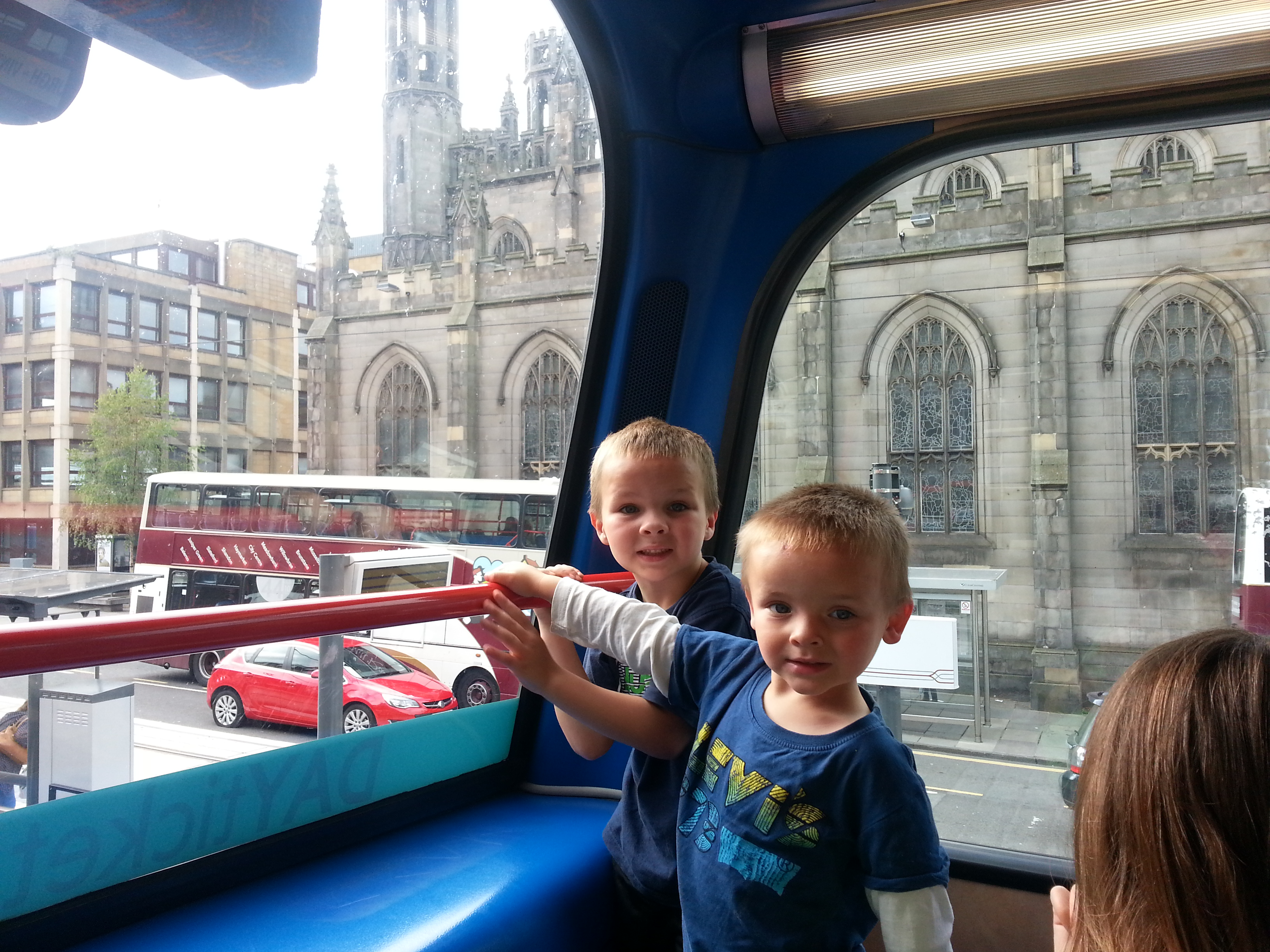 2014 Europe Trip Day 34 - Scotland (Edinburgh, The Royal Mile, Scottish Rain Spitting, Palace of Holyroodhouse (The Queen's Residence in Scotland), Whitfield Chapel (Duddingston Kirk), Duddingston Loch, Double Decker Bus, Mission Home, Half Pizza & Chips)