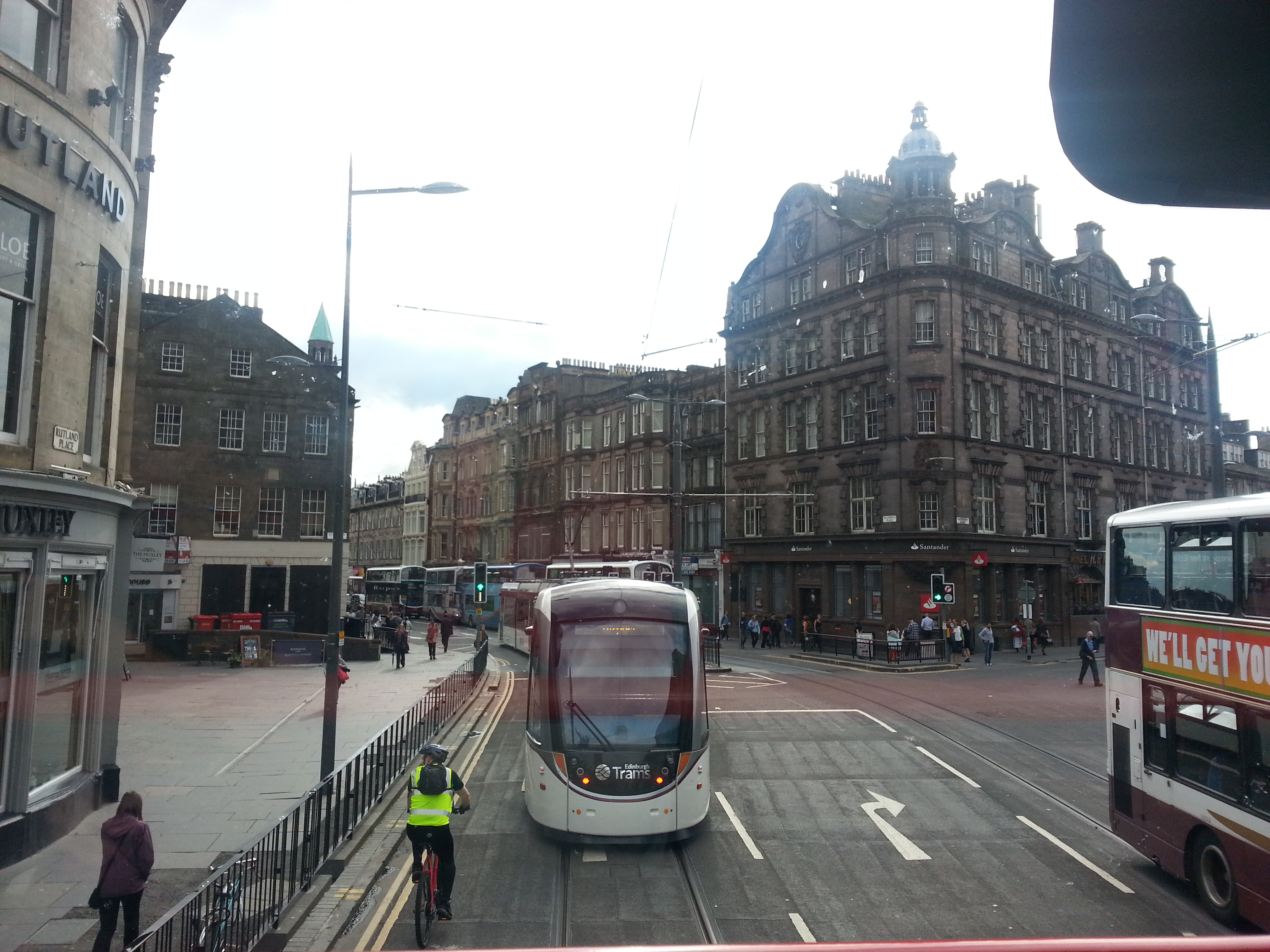 2014 Europe Trip Day 34 - Scotland (Edinburgh, The Royal Mile, Scottish Rain Spitting, Palace of Holyroodhouse (The Queen's Residence in Scotland), Whitfield Chapel (Duddingston Kirk), Duddingston Loch, Double Decker Bus, Mission Home, Half Pizza & Chips)