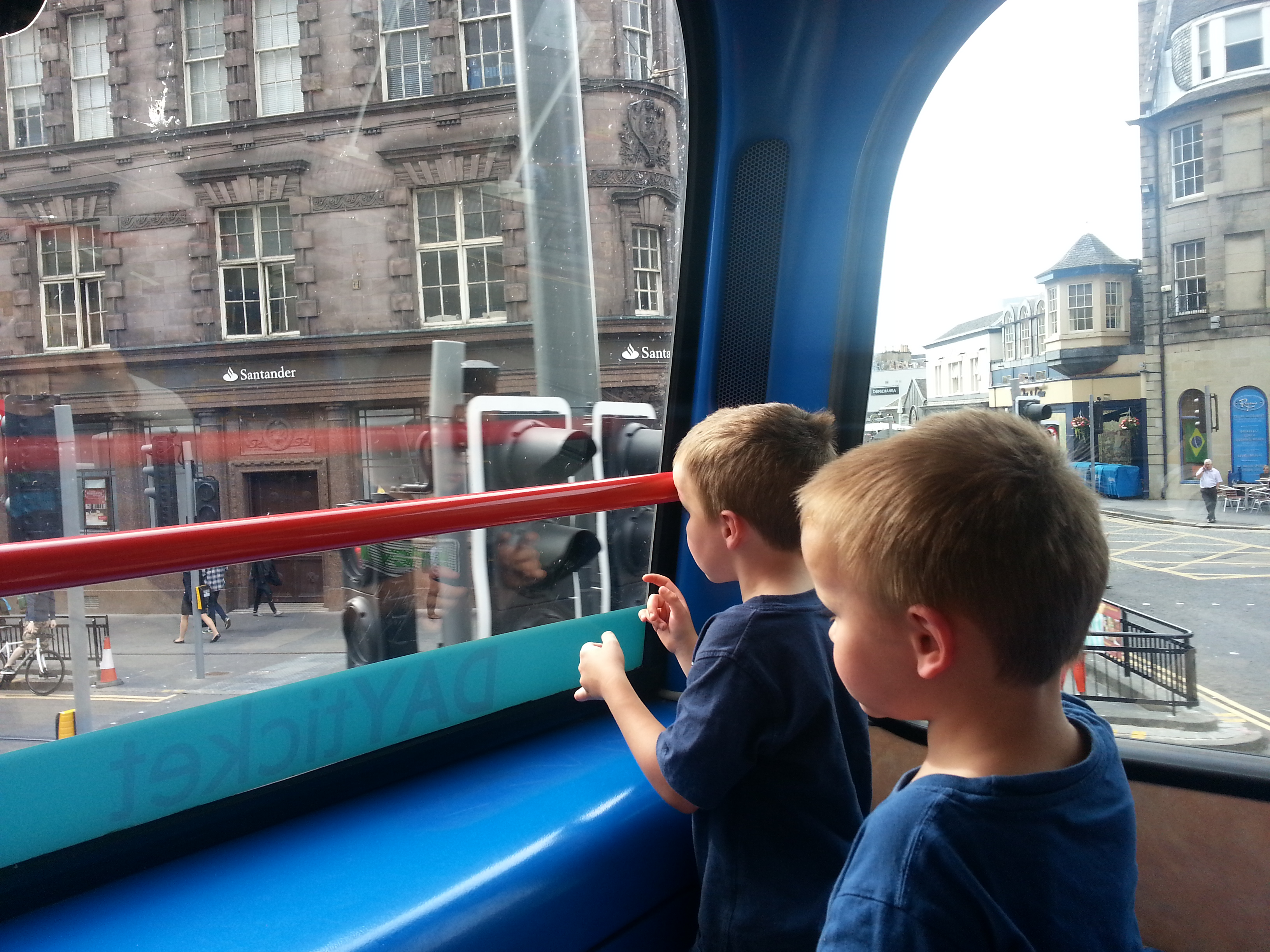 2014 Europe Trip Day 34 - Scotland (Edinburgh, The Royal Mile, Scottish Rain Spitting, Palace of Holyroodhouse (The Queen's Residence in Scotland), Whitfield Chapel (Duddingston Kirk), Duddingston Loch, Double Decker Bus, Mission Home, Half Pizza & Chips)