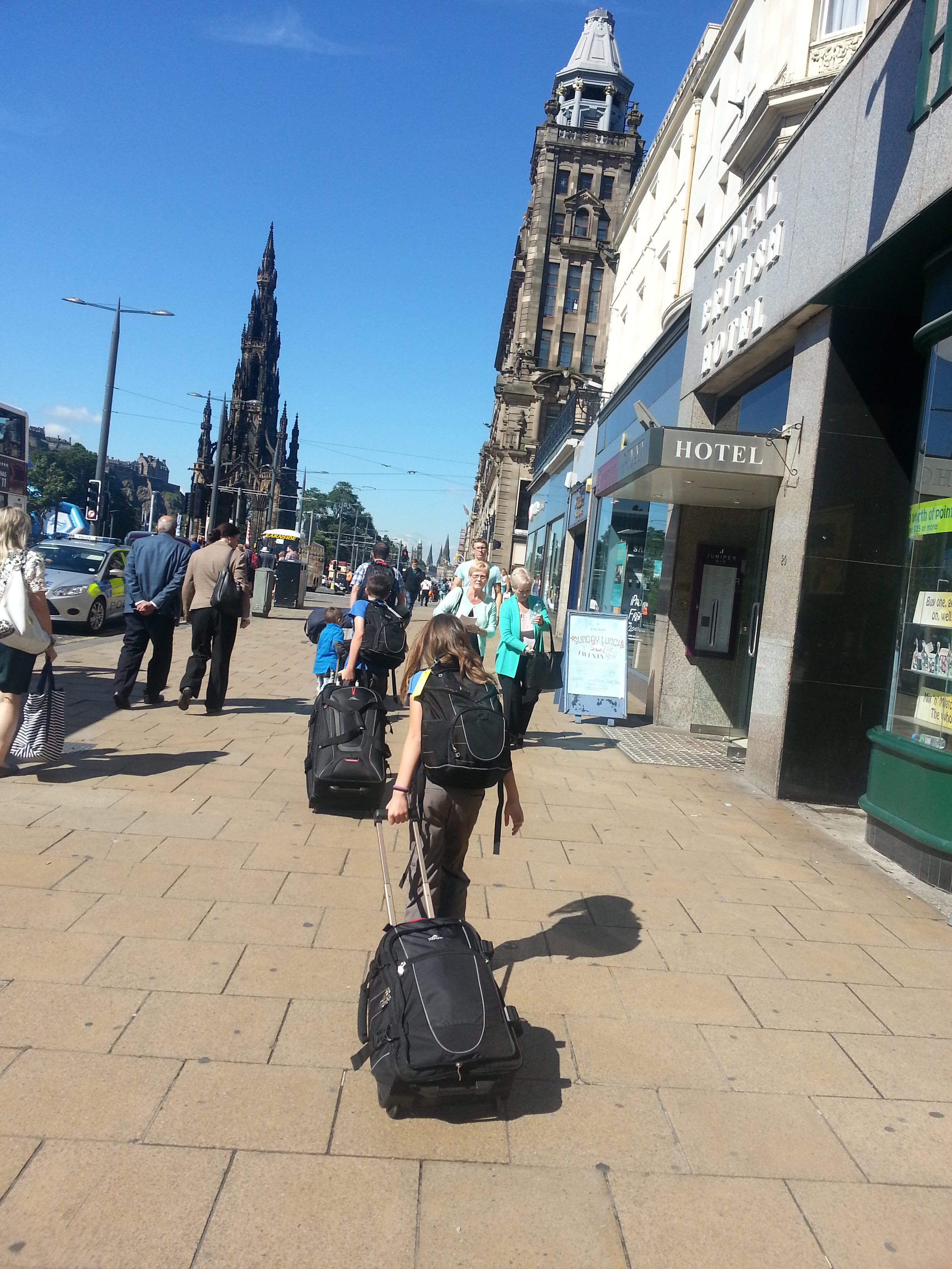 2014 Europe Trip Day 36 - Scotland (Edinburgh Princes Street, See You Jimmy Hat, Custard Donut, Bagpipes, Deep Fried Mars Bar, Irn Bru, Edinburgh Trams, Flight to Shannon, Ireland, More Punky Toys!!)