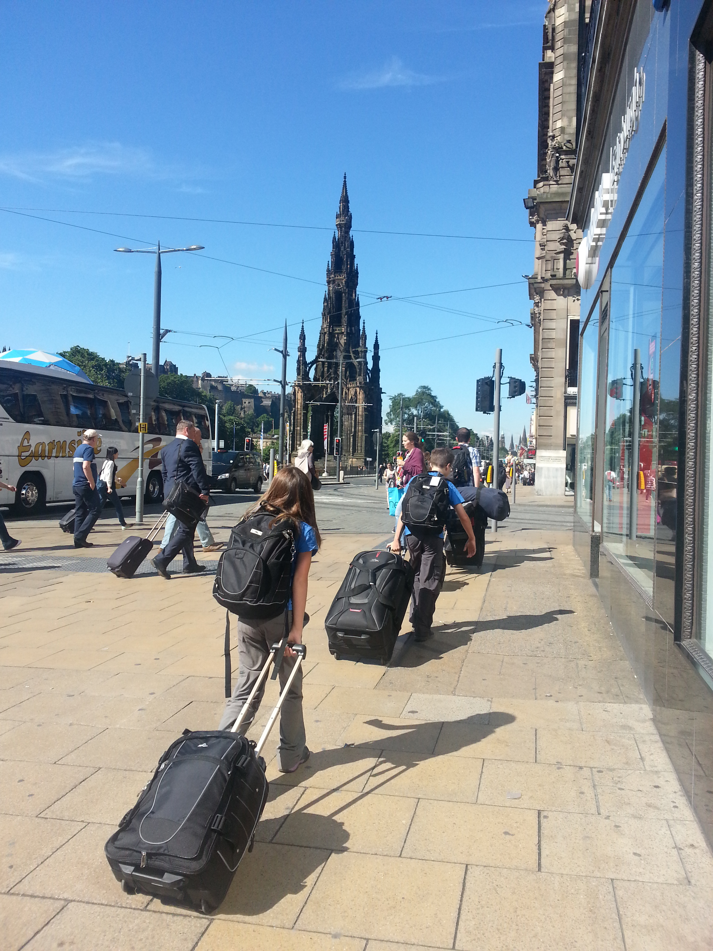 2014 Europe Trip Day 36 - Scotland (Edinburgh Princes Street, See You Jimmy Hat, Custard Donut, Bagpipes, Deep Fried Mars Bar, Irn Bru, Edinburgh Trams, Flight to Shannon, Ireland, More Punky Toys!!)