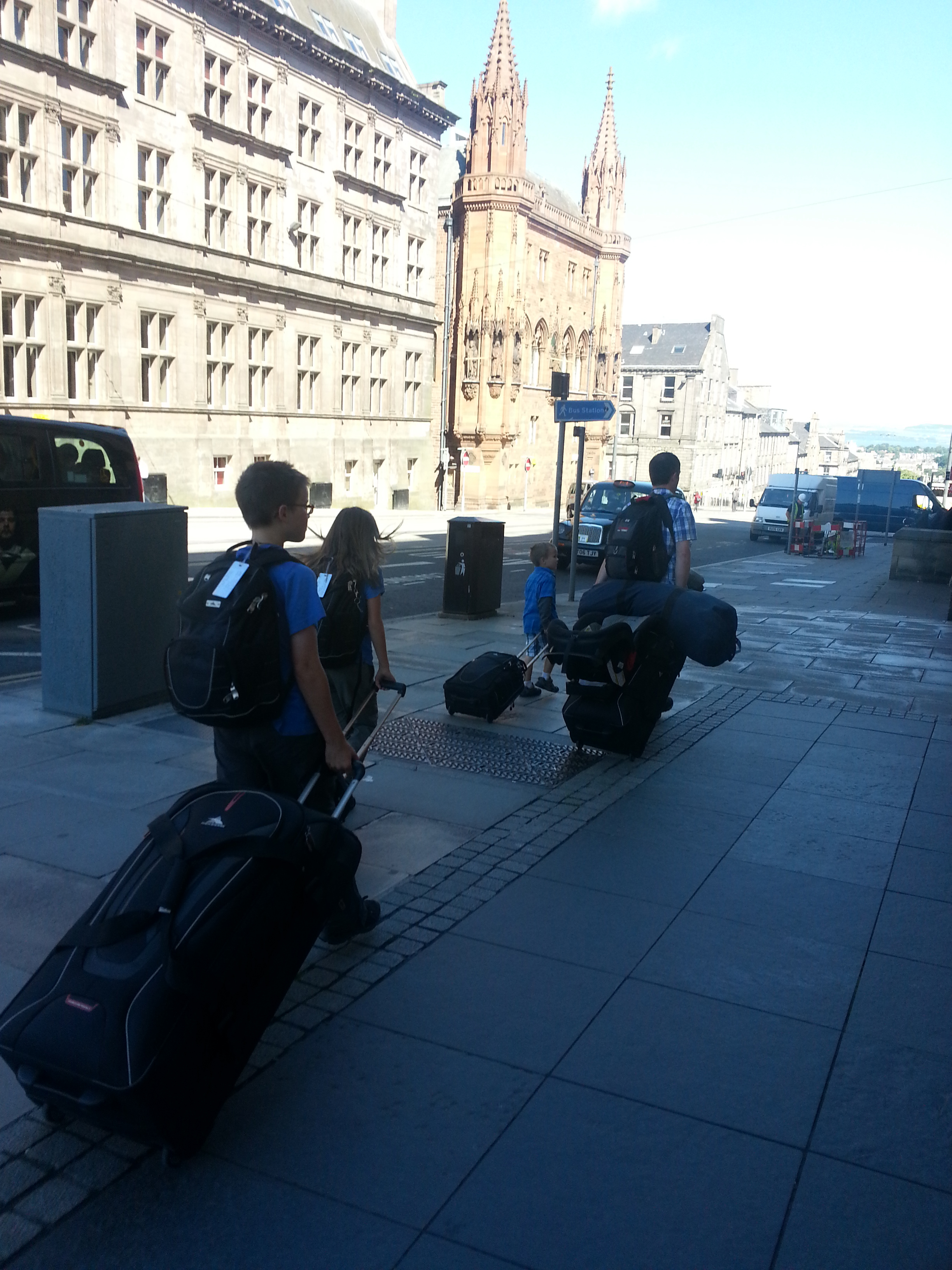 2014 Europe Trip Day 36 - Scotland (Edinburgh Princes Street, See You Jimmy Hat, Custard Donut, Bagpipes, Deep Fried Mars Bar, Irn Bru, Edinburgh Trams, Flight to Shannon, Ireland, More Punky Toys!!)