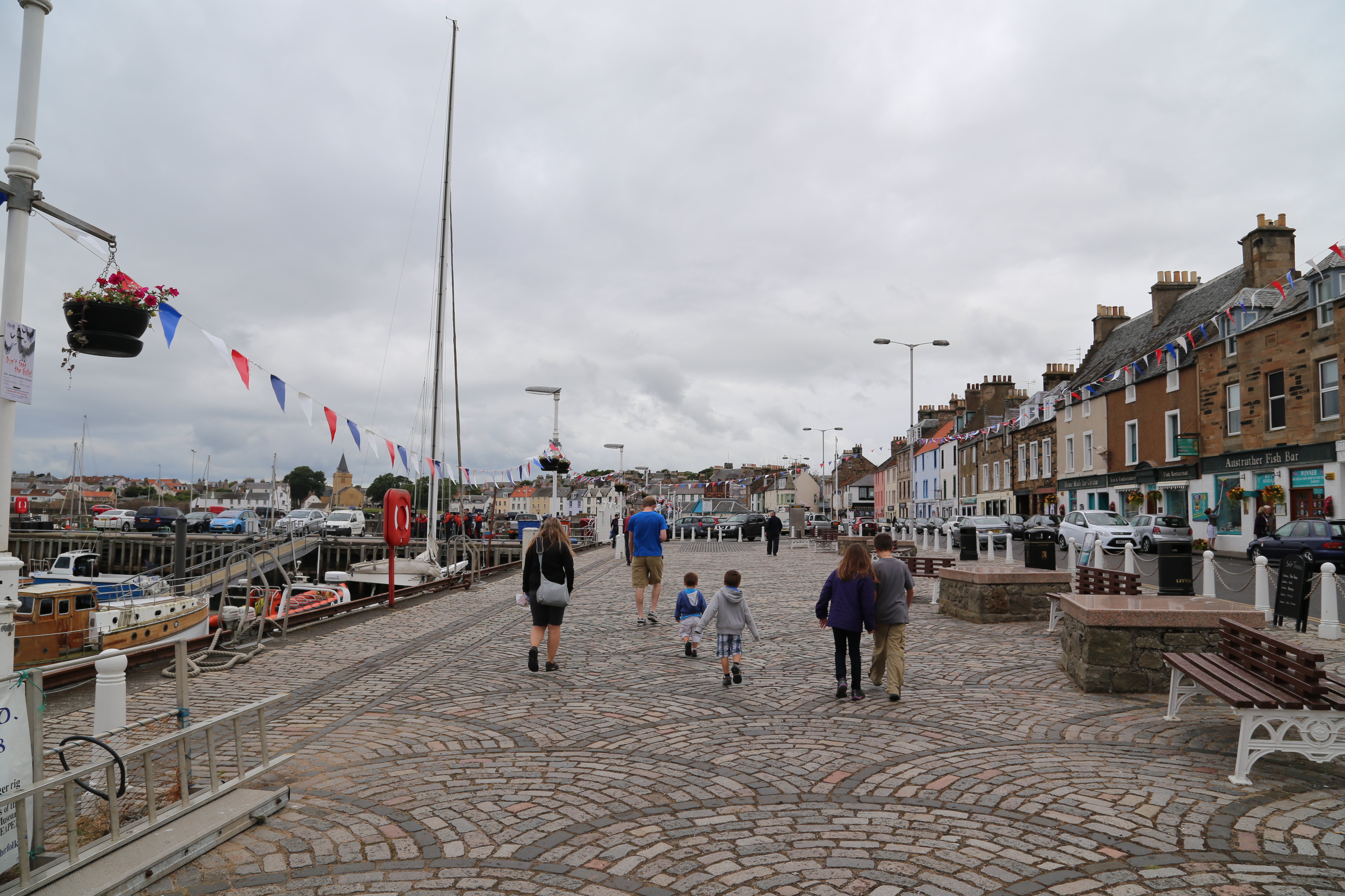 2014 Europe Trip Day 32 - Scotland (St. Andrews Castle & Cathedral, St. Andrews Links (World's 1st Golf Course), Dundee Missionary Flat, Dundee Law, Thornton Highland Games, Anstruther Fish Bar (Best Fish & Chips in Scotland), Anstruther Harbour)