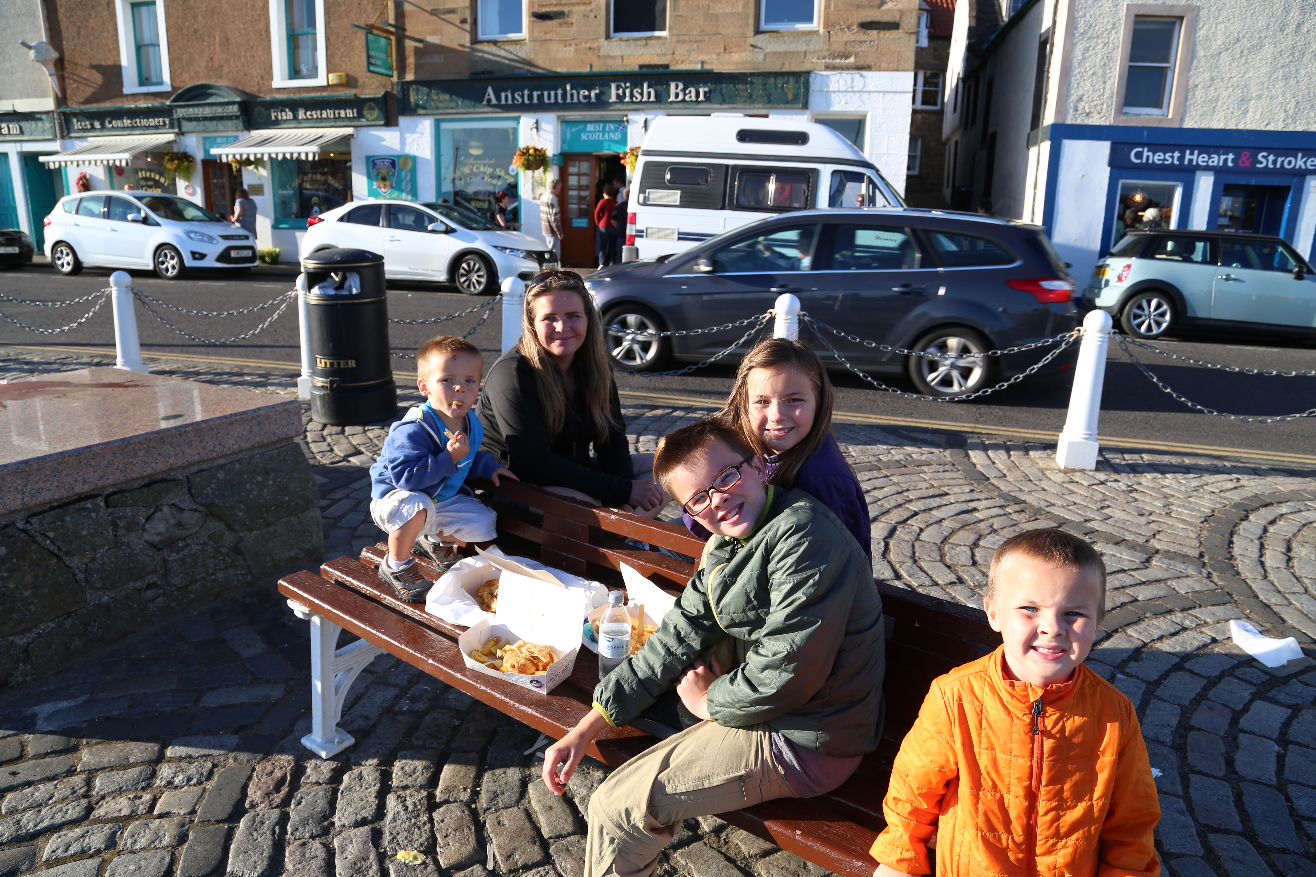 2014 Europe Trip Day 32 - Scotland (St. Andrews Castle & Cathedral, St. Andrews Links (World's 1st Golf Course), Dundee Missionary Flat, Dundee Law, Thornton Highland Games, Anstruther Fish Bar (Best Fish & Chips in Scotland), Anstruther Harbour)