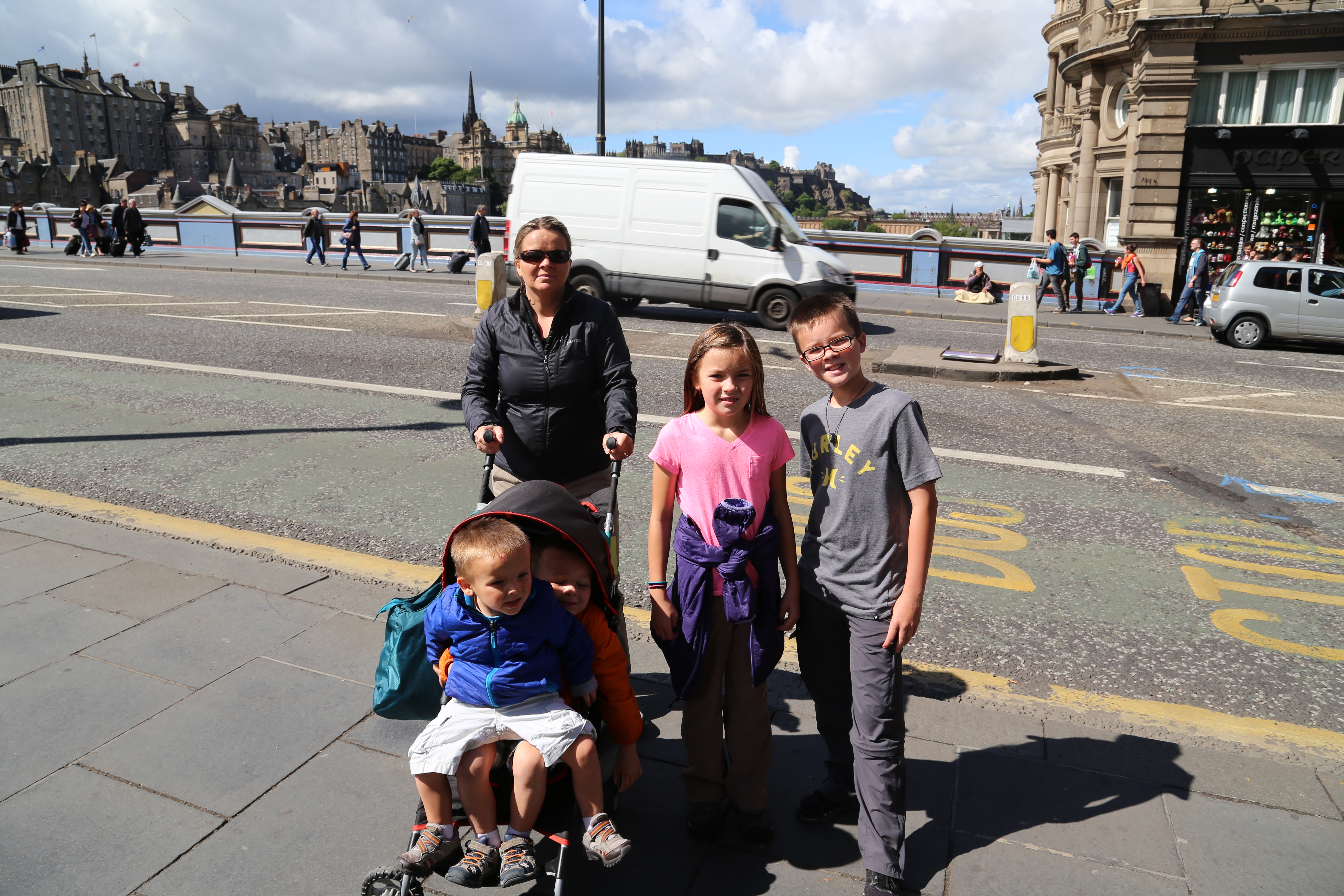 2014 Europe Trip Day 33 - Scotland (Edinburgh Street Buskers, High Street, Bagpipes, Edinburgh Castle, Camera Obscura & World of Illusions, St Giles' Cathedral, Indian Food, Scottish Thistle (National Flower), Scott Monument, Princes Street, Calton Hill)