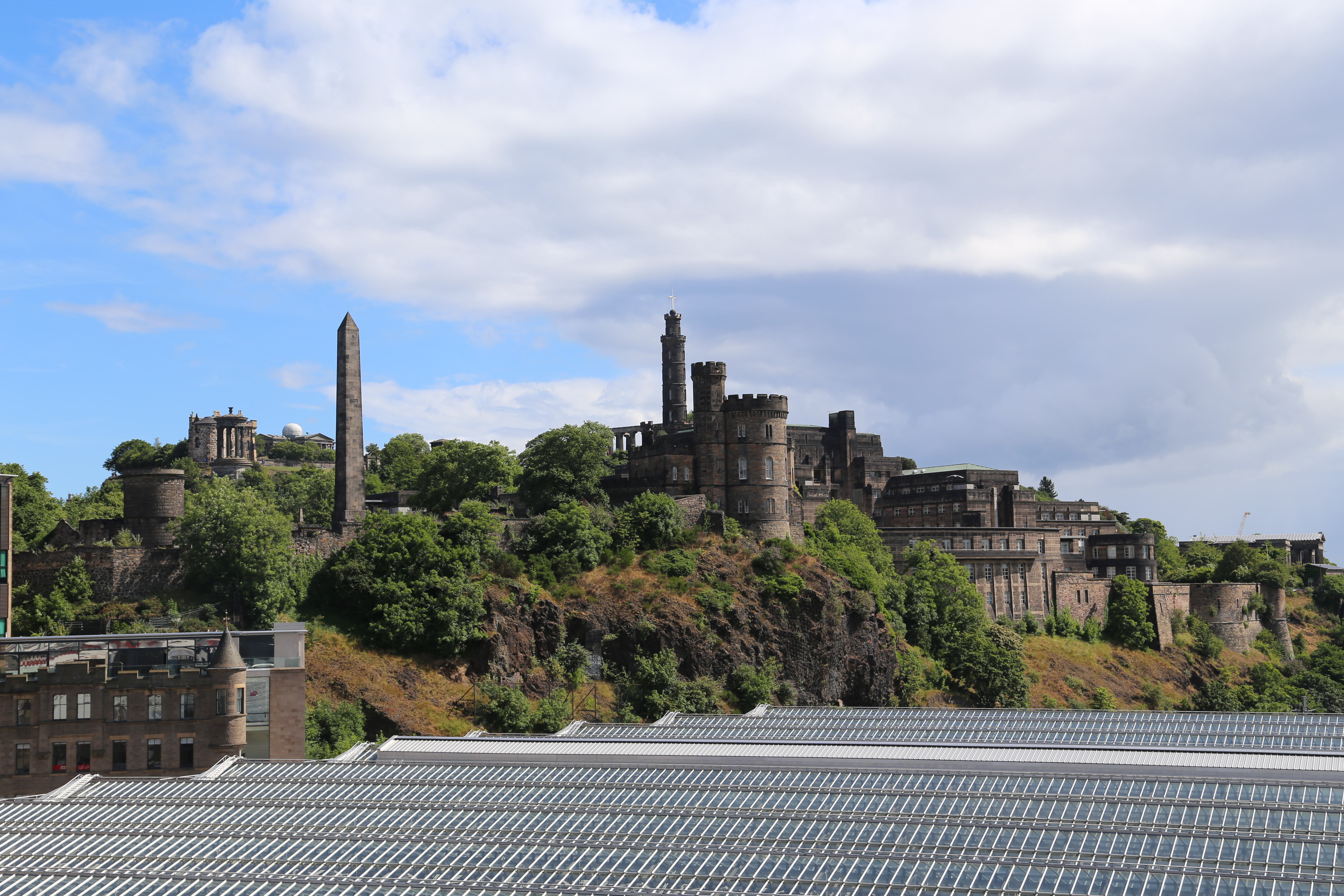 2014 Europe Trip Day 33 - Scotland (Edinburgh Street Buskers, High Street, Bagpipes, Edinburgh Castle, Camera Obscura & World of Illusions, St Giles' Cathedral, Indian Food, Scottish Thistle (National Flower), Scott Monument, Princes Street, Calton Hill)