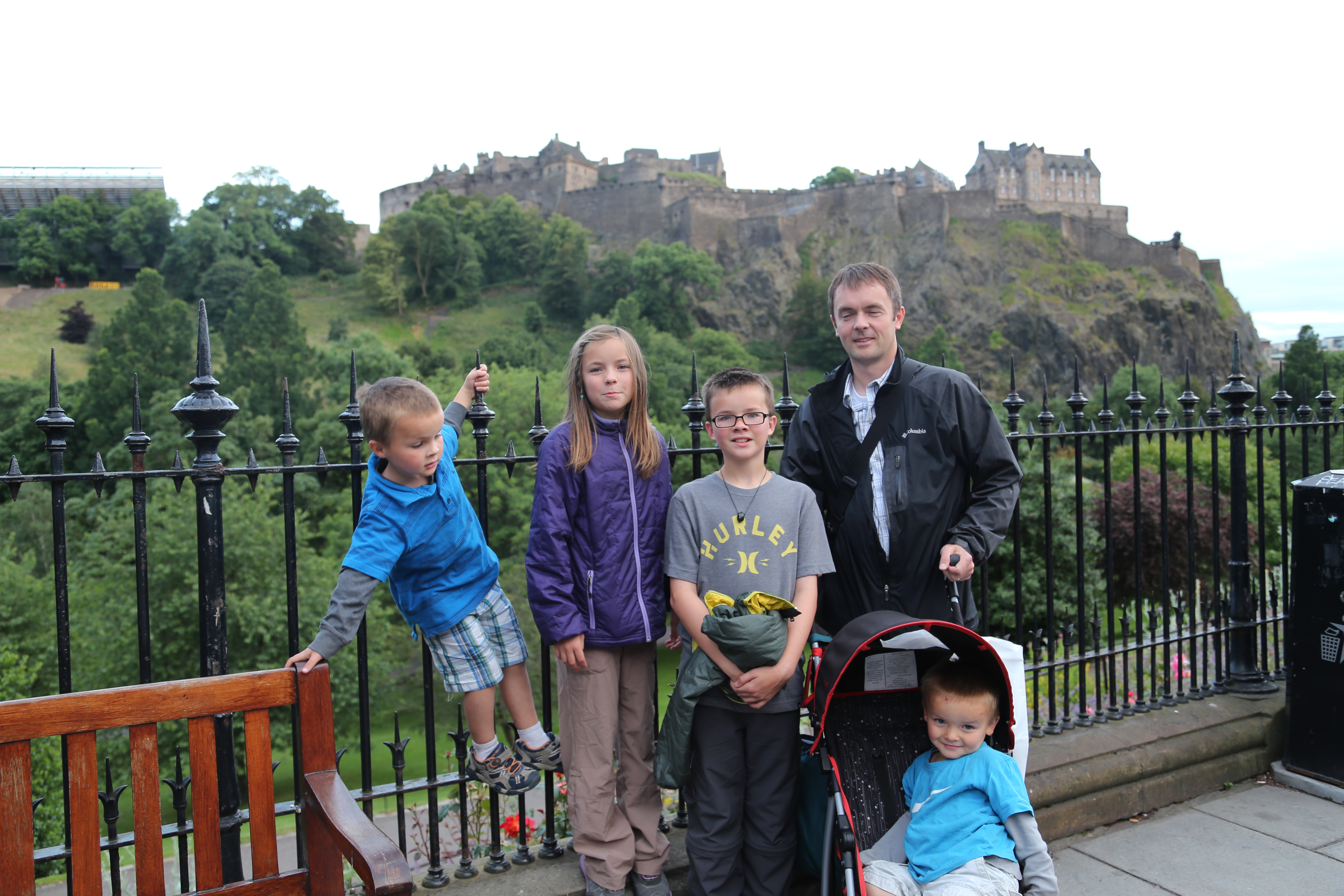 2014 Europe Trip Day 33 - Scotland (Edinburgh Street Buskers, High Street, Bagpipes, Edinburgh Castle, Camera Obscura & World of Illusions, St Giles' Cathedral, Indian Food, Scottish Thistle (National Flower), Scott Monument, Princes Street, Calton Hill)