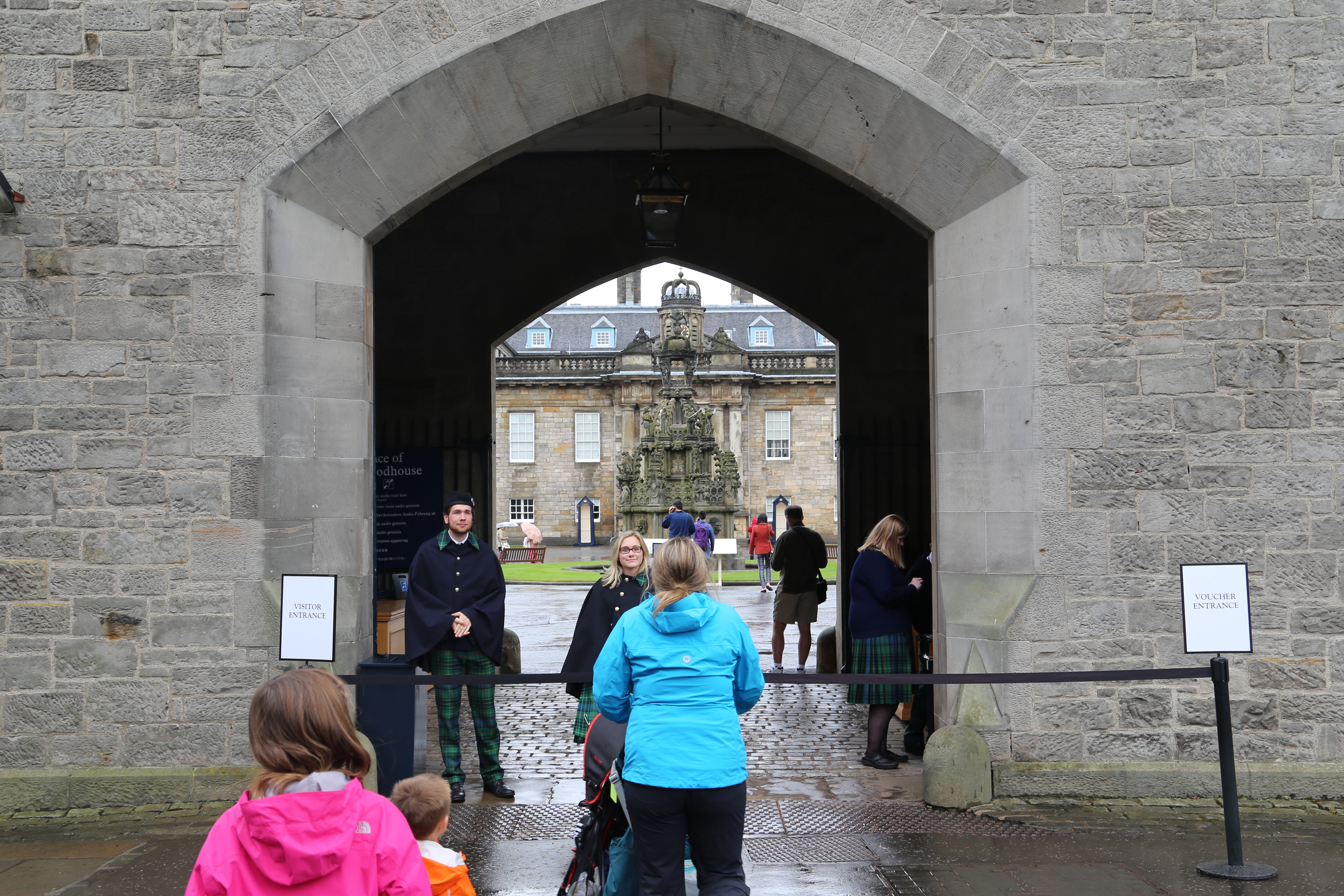 2014 Europe Trip Day 34 - Scotland (Edinburgh, The Royal Mile, Scottish Rain Spitting, Palace of Holyroodhouse (The Queen's Residence in Scotland), Whitfield Chapel (Duddingston Kirk), Duddingston Loch, Double Decker Bus, Mission Home, Half Pizza & Chips)