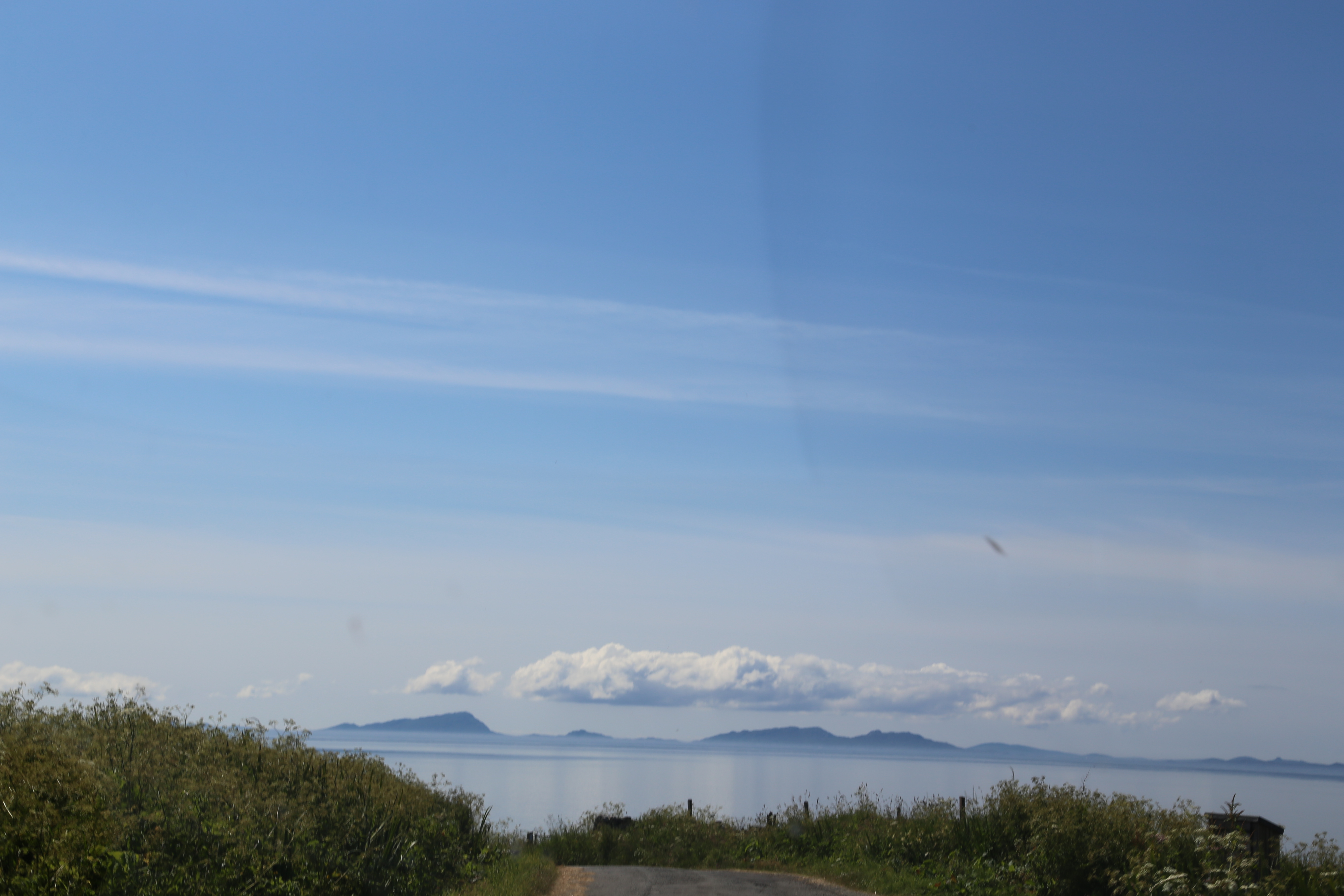 2014 Europe Trip Day 28 - Scotland (Isle of Skye, Portree, Full Scottish Breakfast, Dun Beag Broch, Highland Sheep, Thistle, Red Telephone Box, Neist Point Lighthouse, Dunvegan Castle, Uig-Tarbert Ferry, Outer Hebrides, Isle of Harris, Losgaintir Beach)