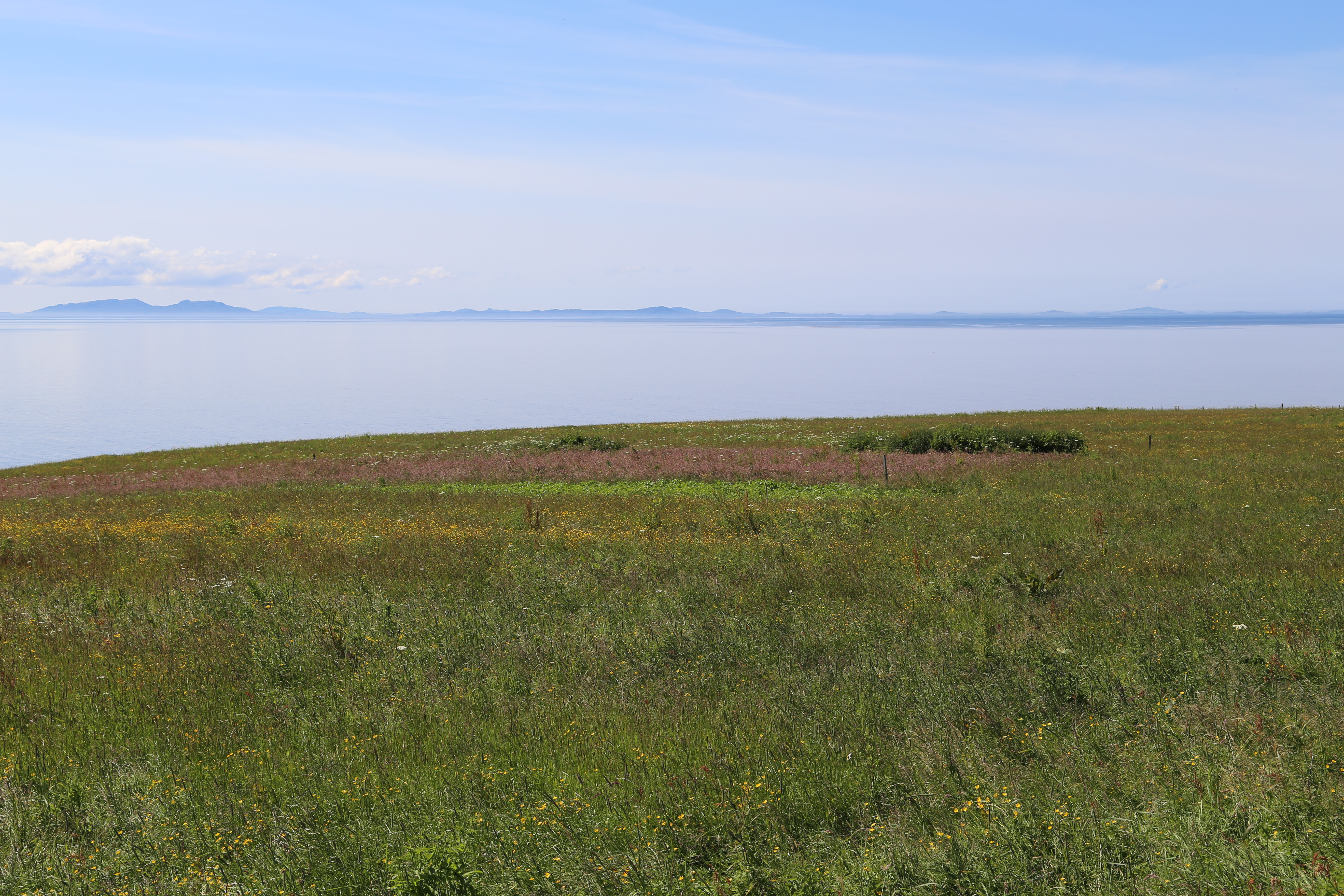 2014 Europe Trip Day 28 - Scotland (Isle of Skye, Portree, Full Scottish Breakfast, Dun Beag Broch, Highland Sheep, Thistle, Red Telephone Box, Neist Point Lighthouse, Dunvegan Castle, Uig-Tarbert Ferry, Outer Hebrides, Isle of Harris, Losgaintir Beach)