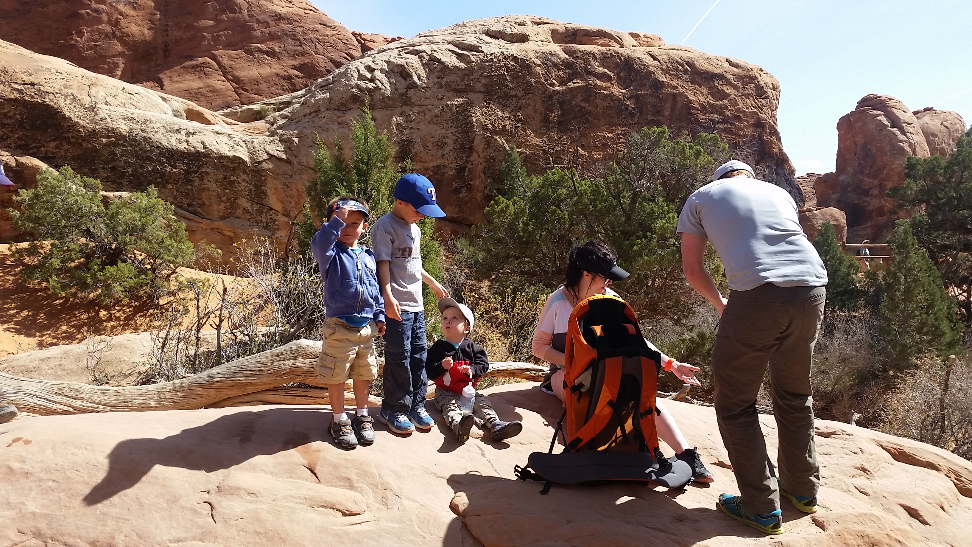 2015 Spring Break - Moab - Scott's Birthday, Landscape Arch in Devil's Garden (Arches National Park)