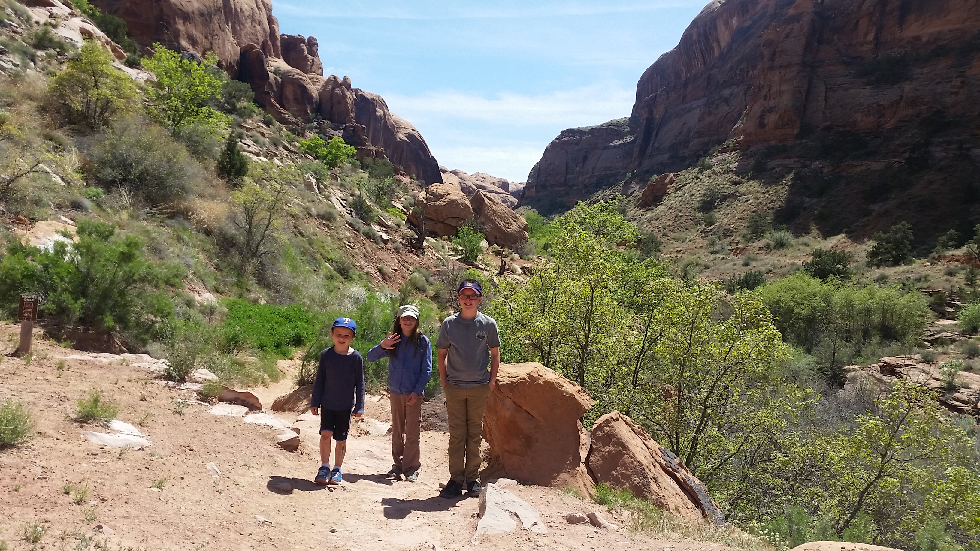 2015 Spring Break - Moab - Morning Glory Bridge (Negro Bill Canyon Trail)