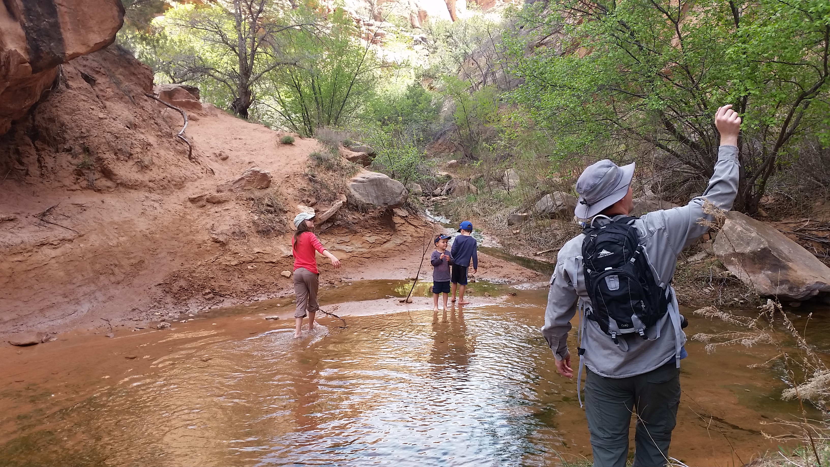 2015 Spring Break - Moab - Morning Glory Bridge (Negro Bill Canyon Trail)