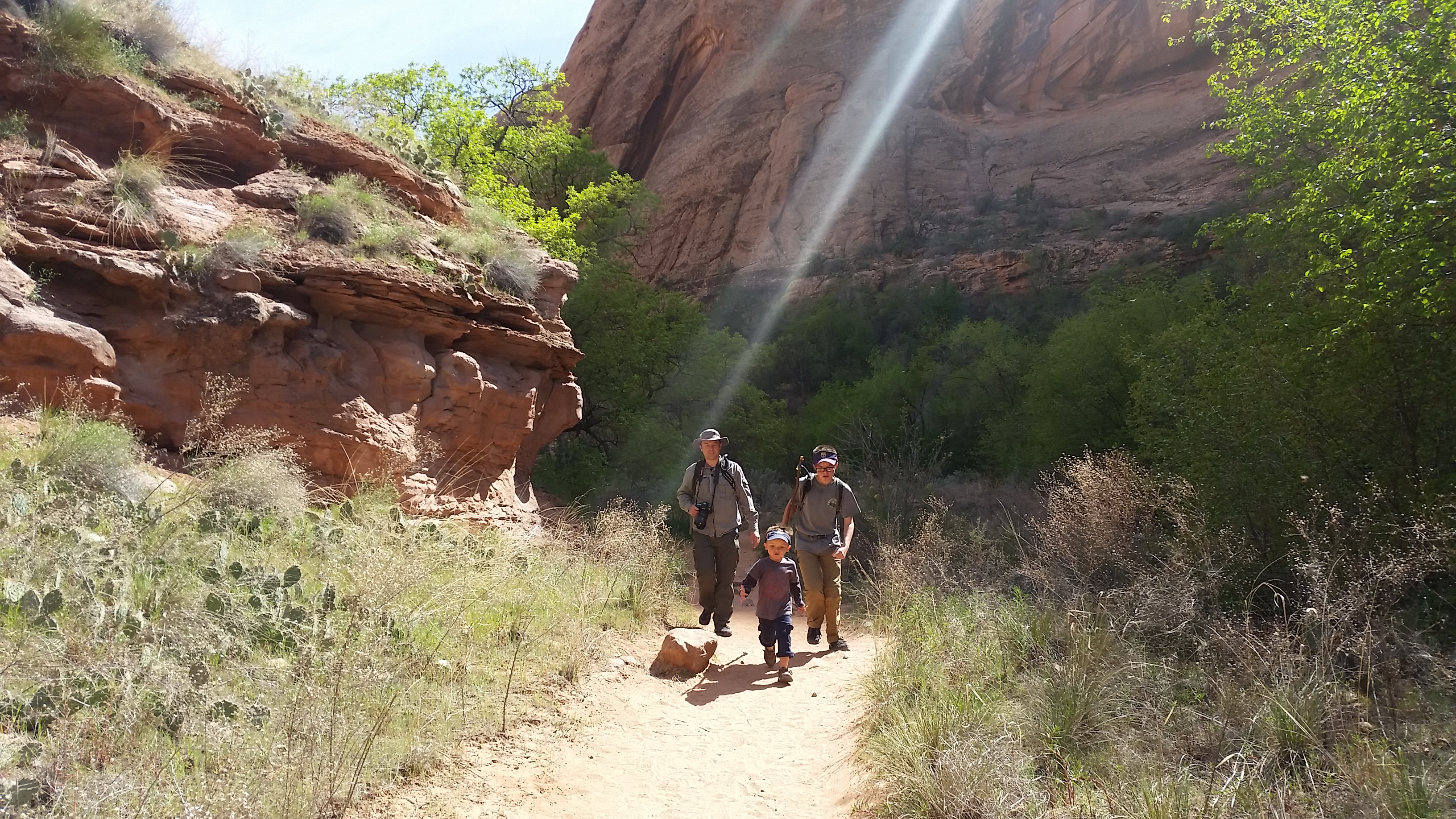 2015 Spring Break - Moab - Morning Glory Bridge (Negro Bill Canyon Trail)