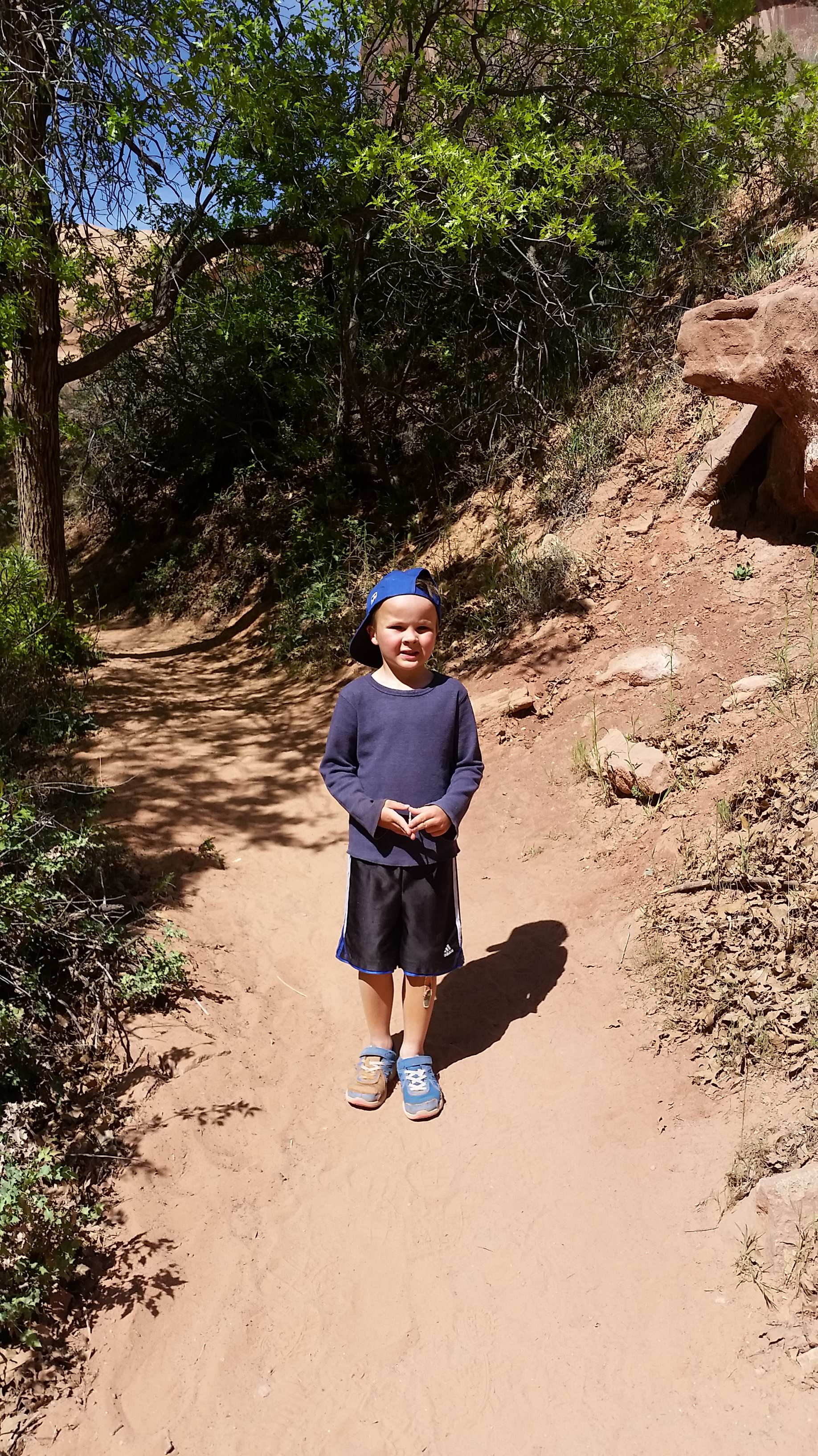 2015 Spring Break - Moab - Morning Glory Bridge (Negro Bill Canyon Trail)