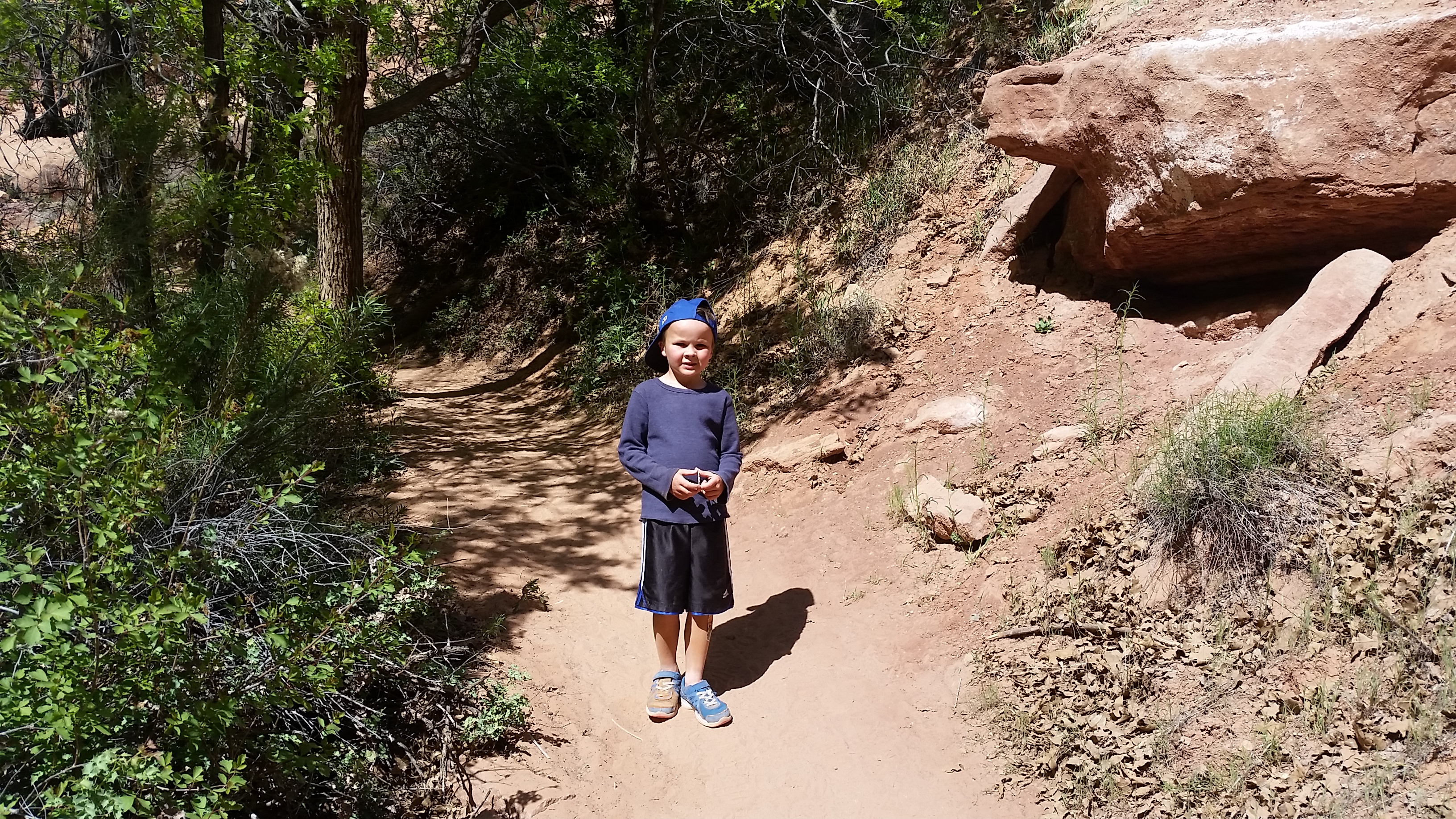 2015 Spring Break - Moab - Morning Glory Bridge (Negro Bill Canyon Trail)