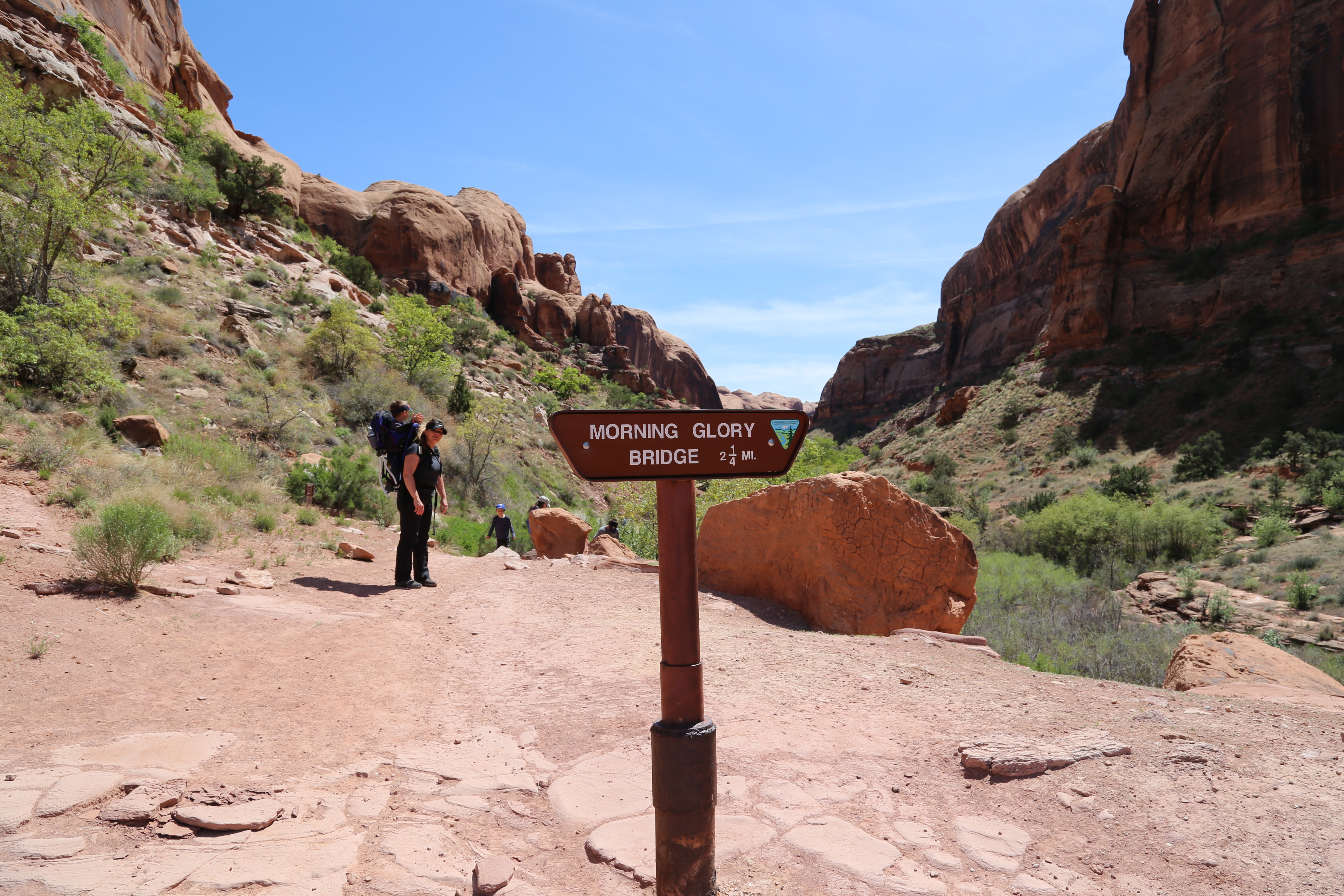 2015 Spring Break - Moab - Morning Glory Bridge (Negro Bill Canyon Trail)