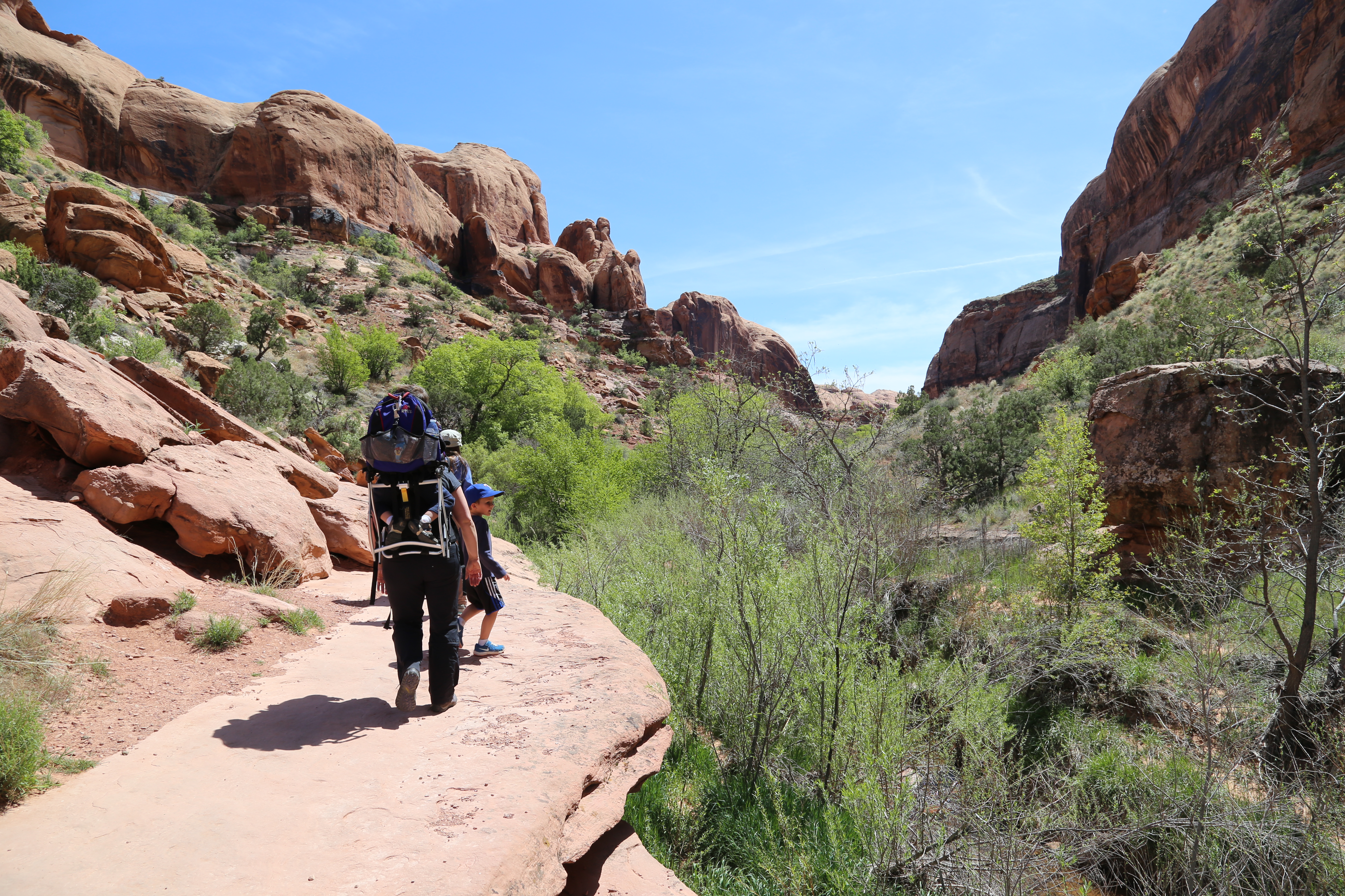 2015 Spring Break - Moab - Morning Glory Bridge (Negro Bill Canyon Trail)