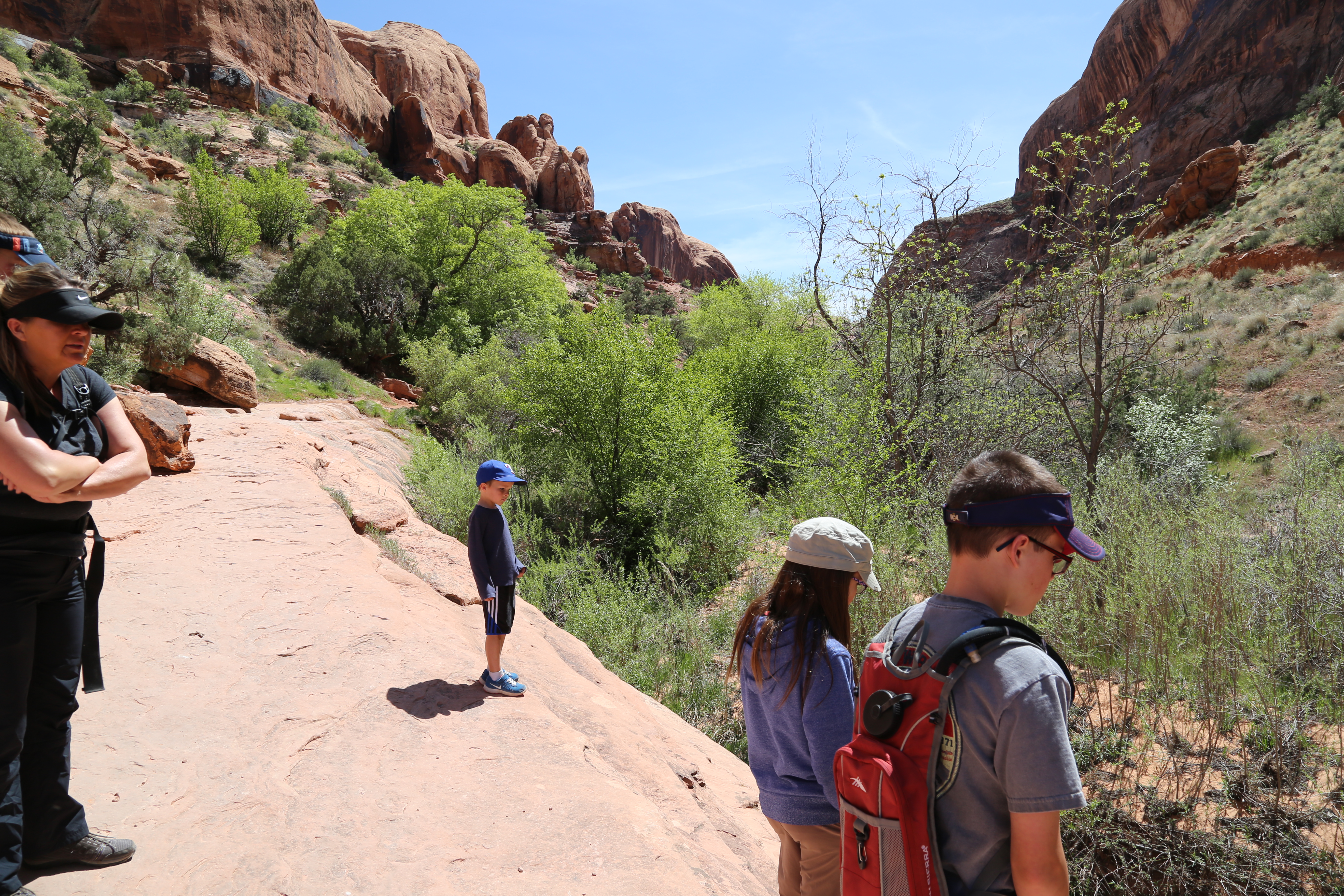 2015 Spring Break - Moab - Morning Glory Bridge (Negro Bill Canyon Trail)