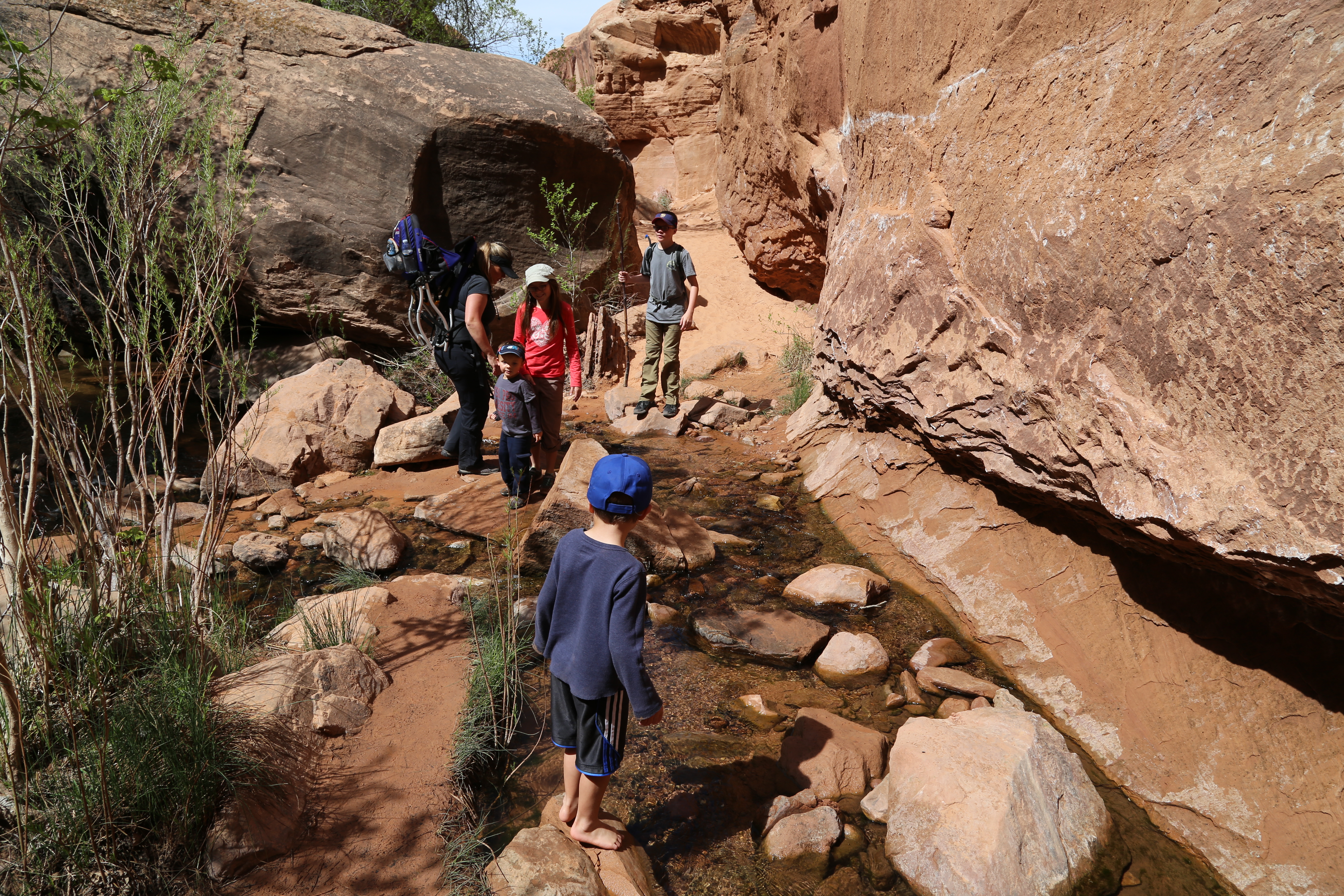 2015 Spring Break - Moab - Morning Glory Bridge (Negro Bill Canyon Trail)