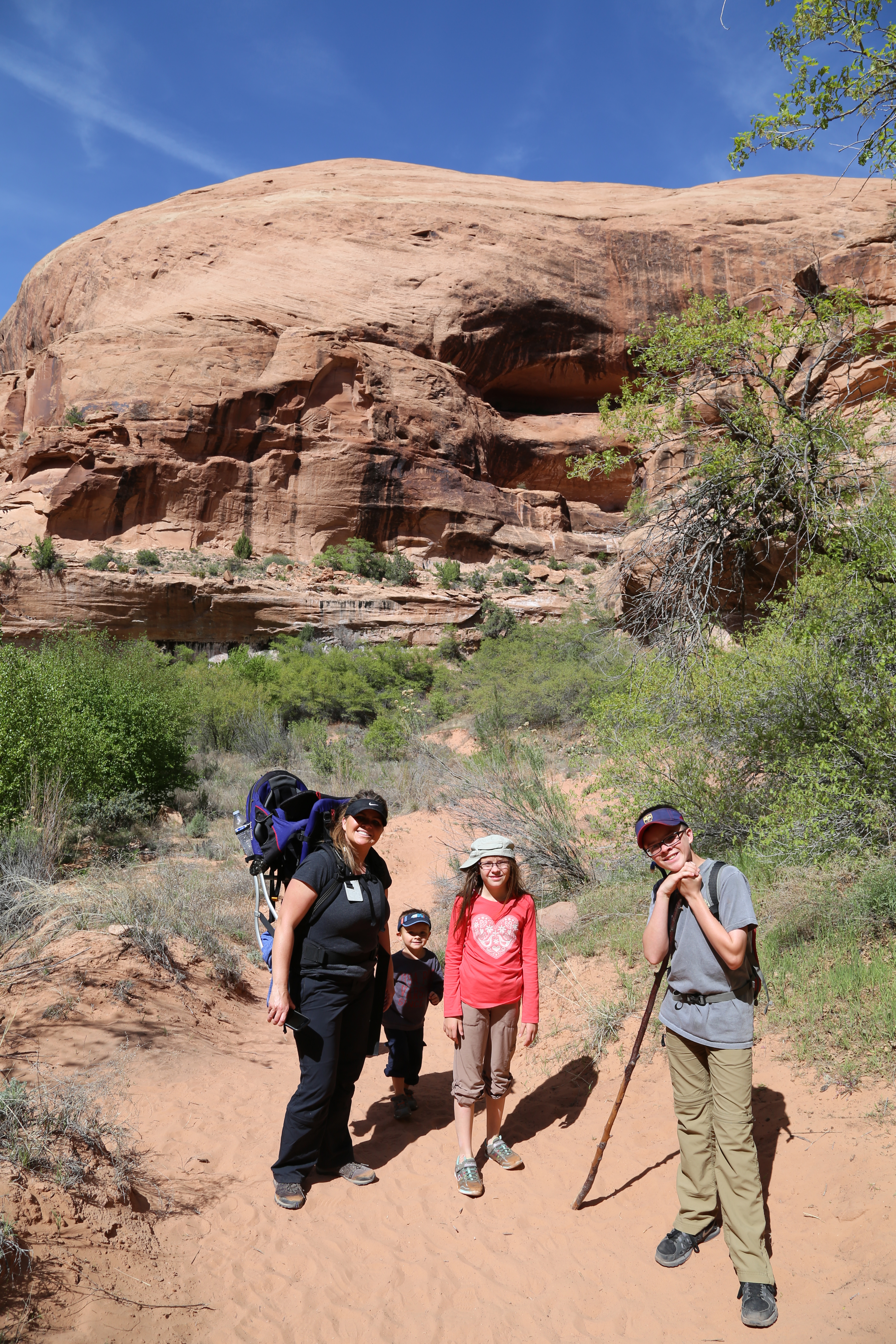 2015 Spring Break - Moab - Morning Glory Bridge (Negro Bill Canyon Trail)