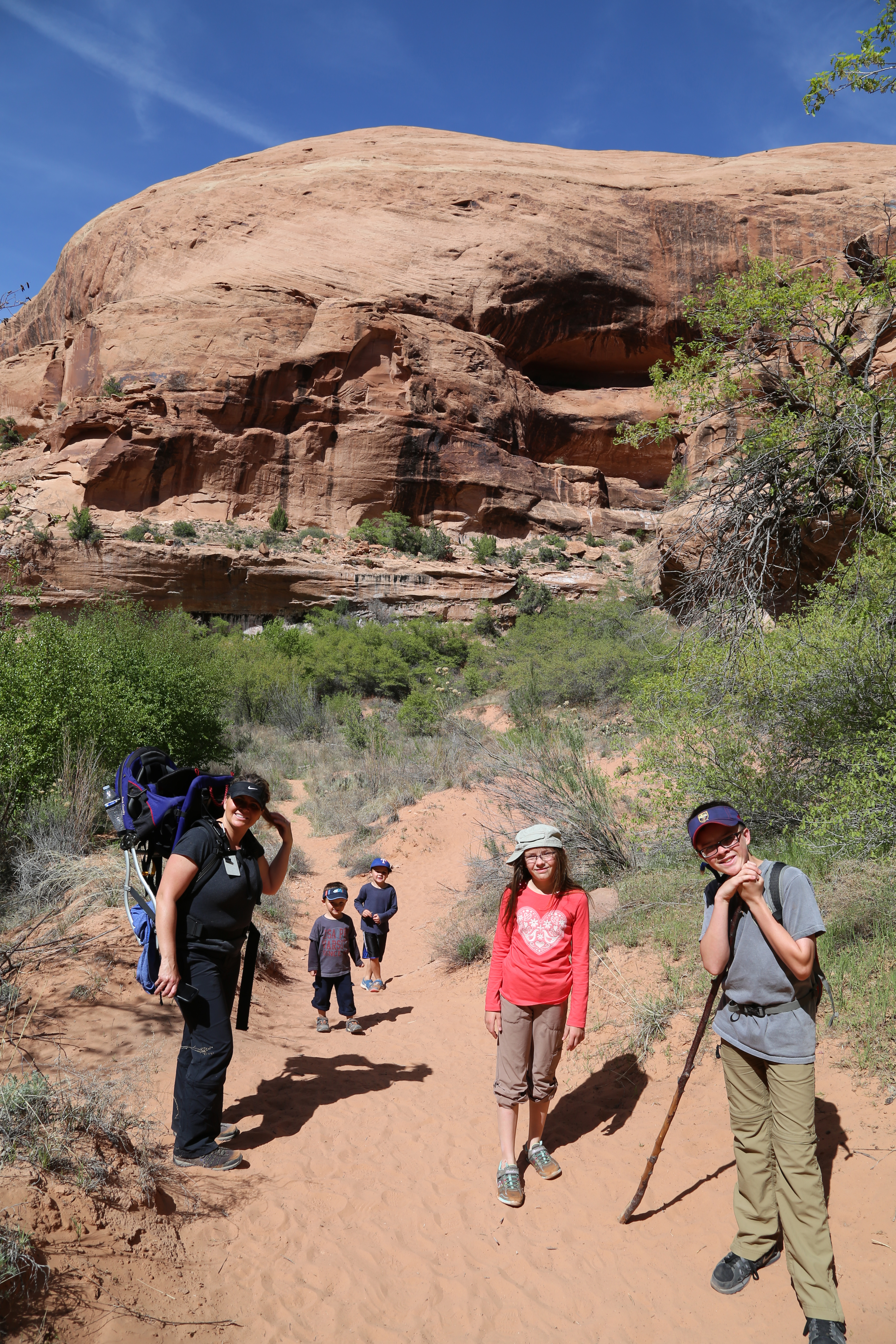 2015 Spring Break - Moab - Morning Glory Bridge (Negro Bill Canyon Trail)