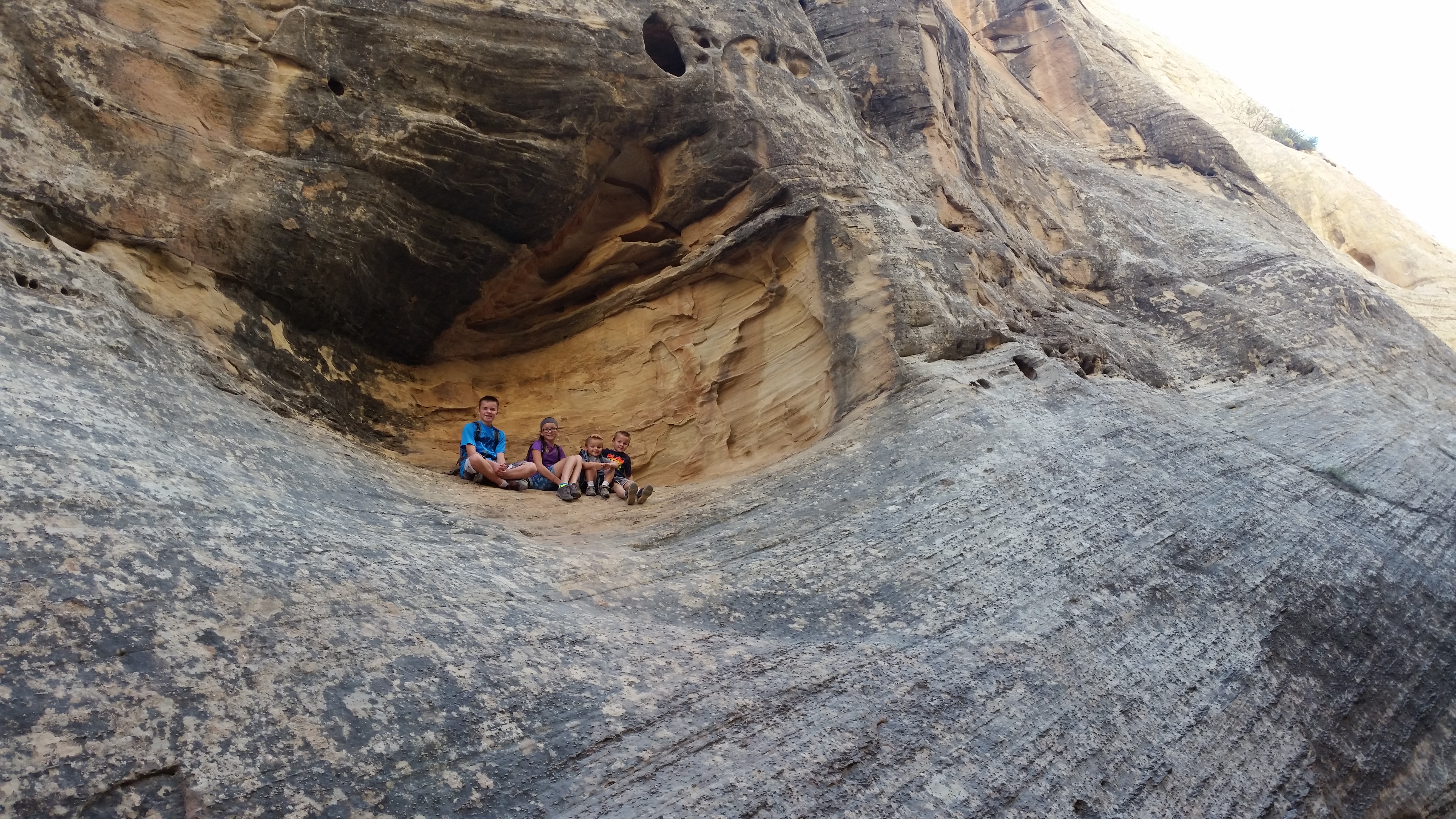 2015 Fall Break - Day 2 - Capitol Reef National Park (Grand Wash Narrows, Capitol Gorge (Petroglyphs, Narrows, Pioneer Register), Waterpocket Fold Drive (Notom-Bullfrog Road, Burr Trail Road), Hell's Backbone Grill (Boulder, Utah))