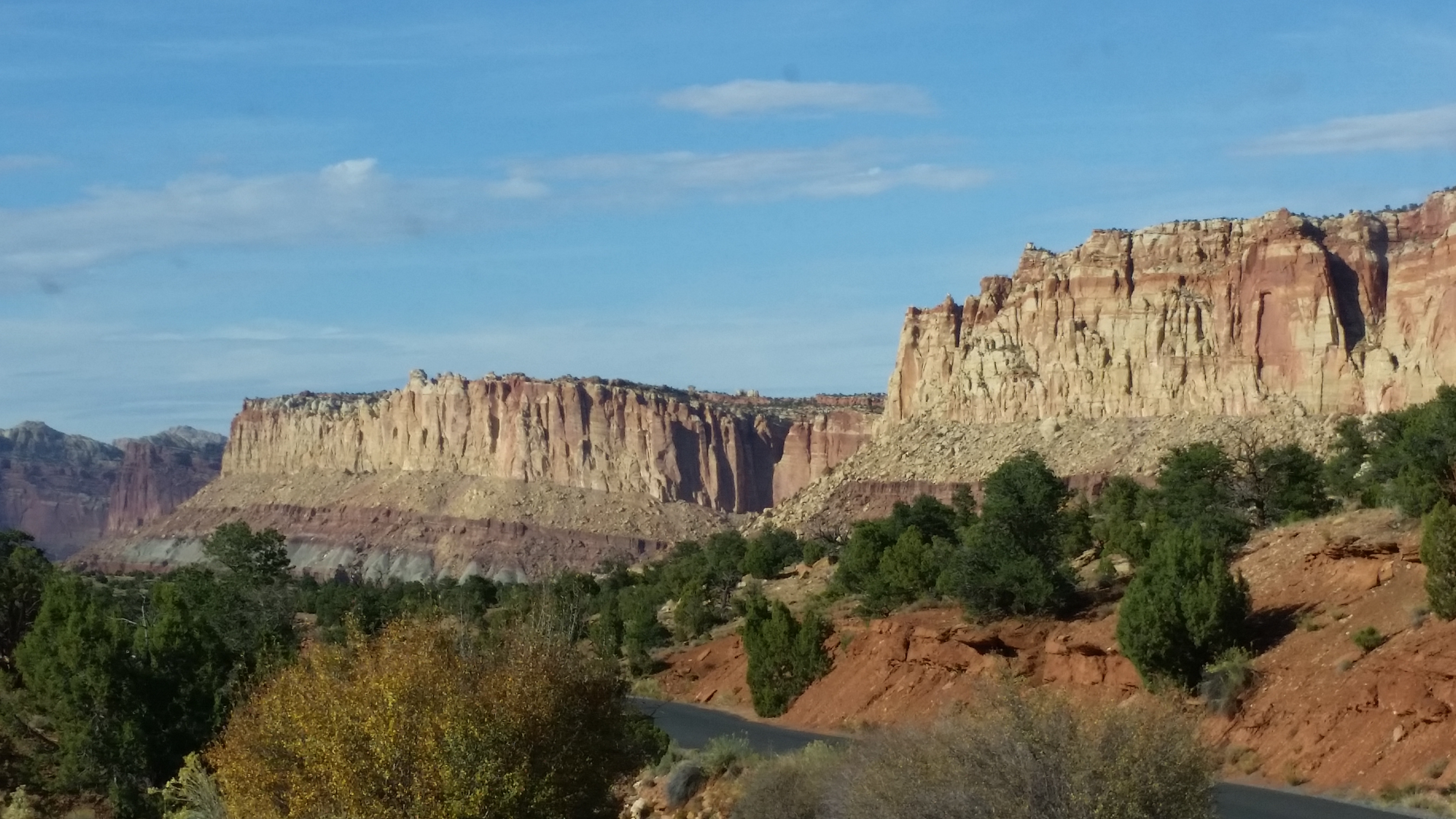 2015 Fall Break - Day 2 - Capitol Reef National Park (Grand Wash Narrows, Capitol Gorge (Petroglyphs, Narrows, Pioneer Register), Waterpocket Fold Drive (Notom-Bullfrog Road, Burr Trail Road), Hell's Backbone Grill (Boulder, Utah))