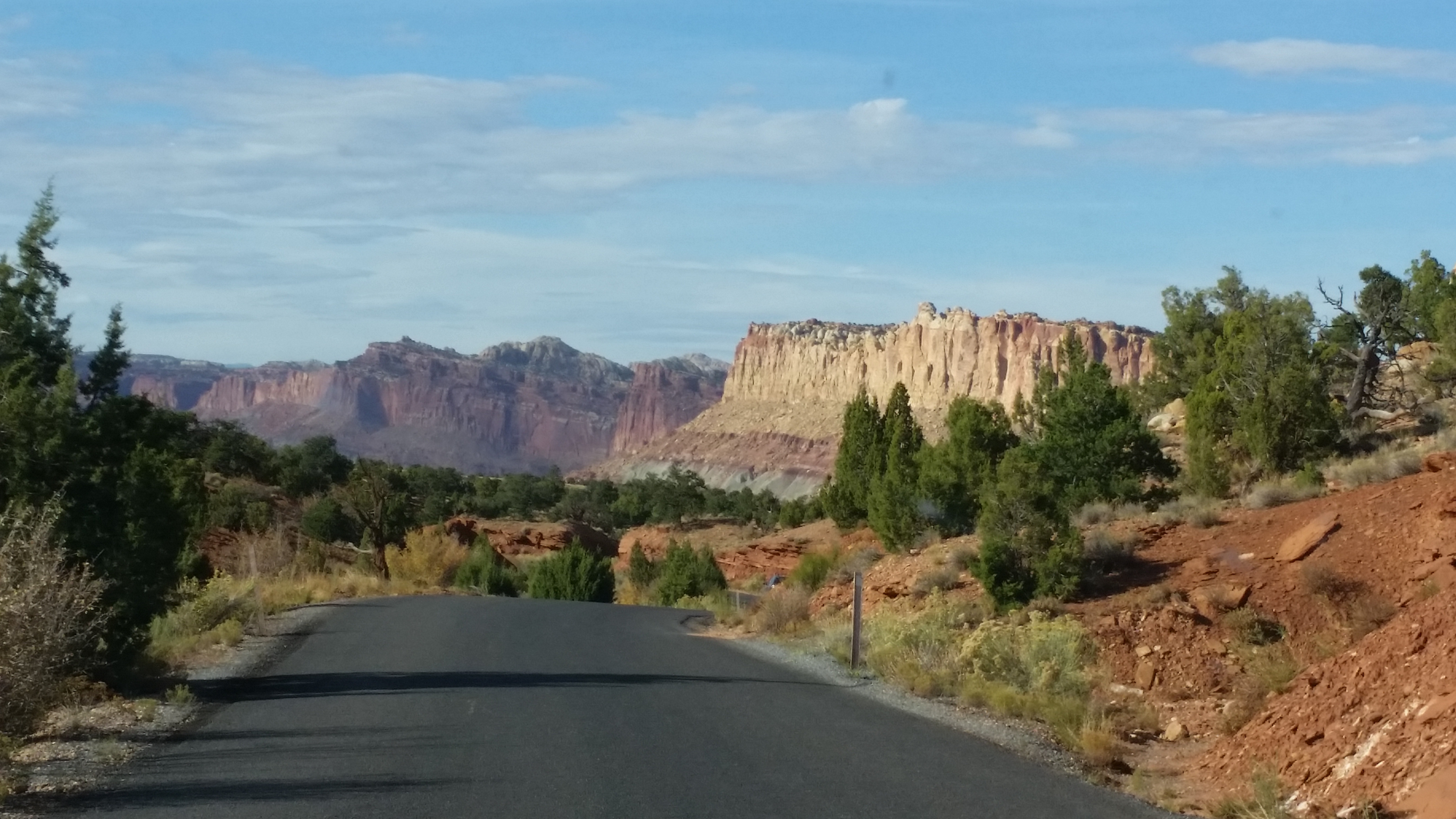 2015 Fall Break - Day 2 - Capitol Reef National Park (Grand Wash Narrows, Capitol Gorge (Petroglyphs, Narrows, Pioneer Register), Waterpocket Fold Drive (Notom-Bullfrog Road, Burr Trail Road), Hell's Backbone Grill (Boulder, Utah))