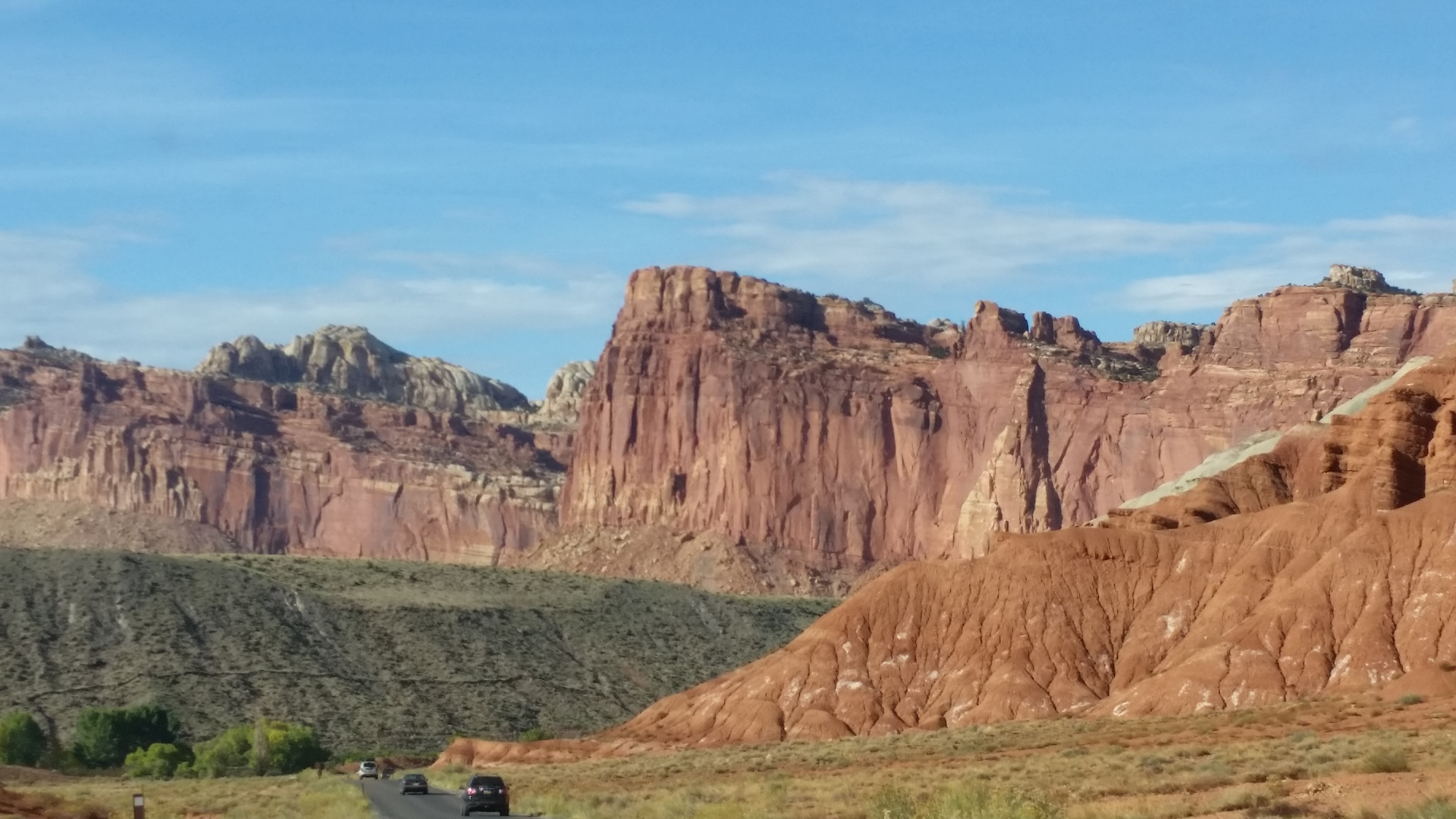 2015 Fall Break - Day 2 - Capitol Reef National Park (Grand Wash Narrows, Capitol Gorge (Petroglyphs, Narrows, Pioneer Register), Waterpocket Fold Drive (Notom-Bullfrog Road, Burr Trail Road), Hell's Backbone Grill (Boulder, Utah))