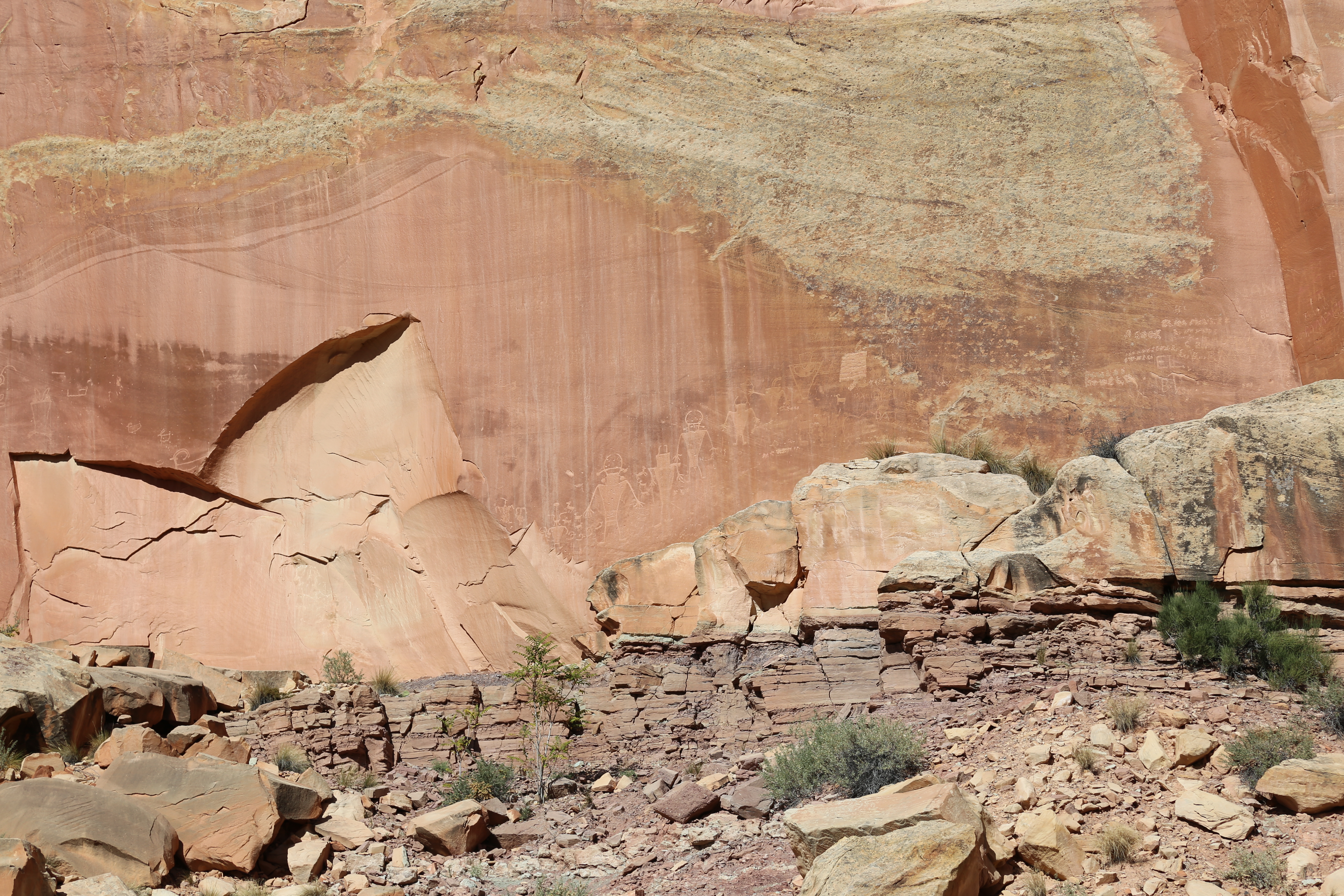 2015 Fall Break - Day 1 - Capitol Reef National Park (Fremont Petroglyphs, Fruita Historic Schoolhouse, Gifford House Pies, Indian in the Cupboard)