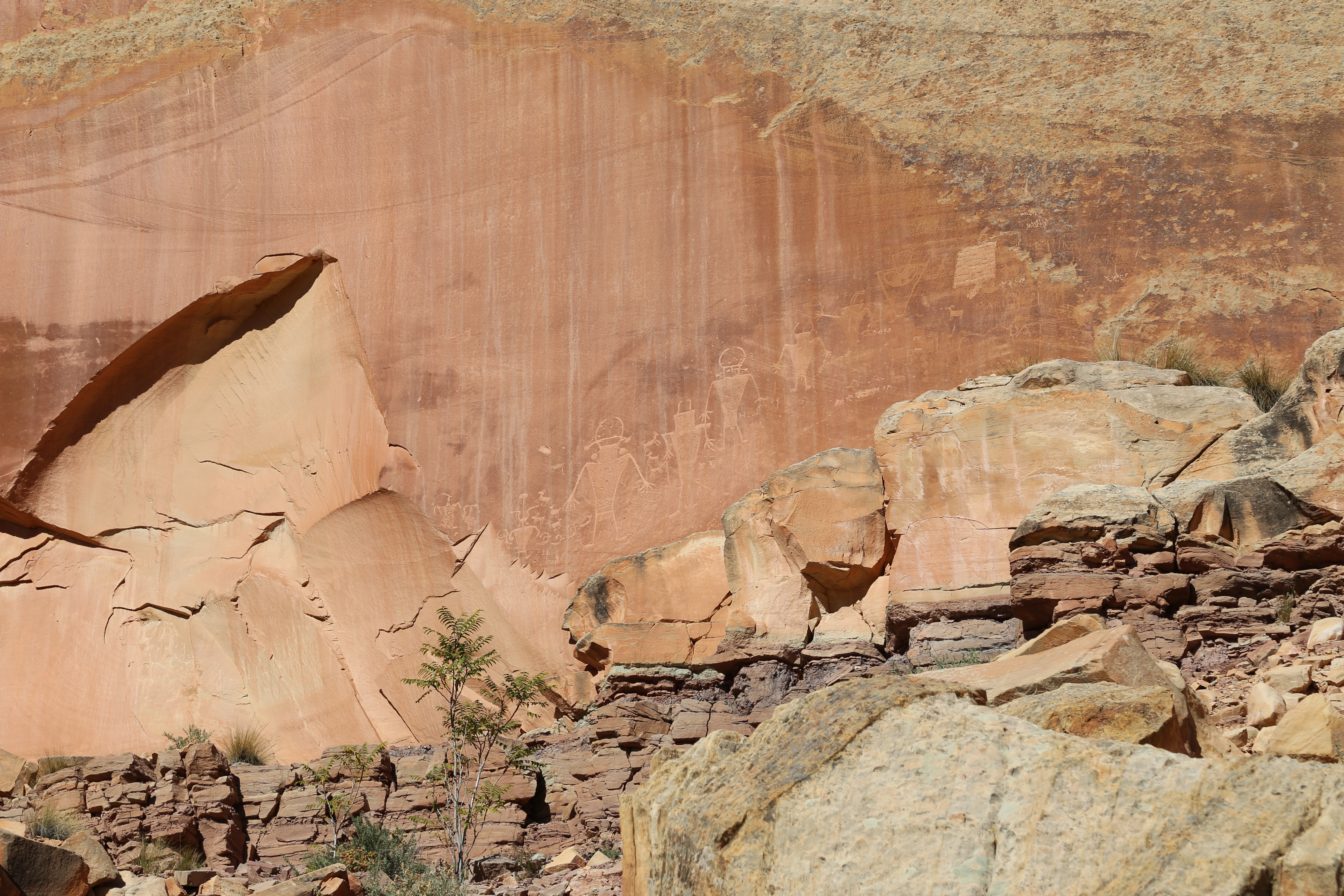 2015 Fall Break - Day 1 - Capitol Reef National Park (Fremont Petroglyphs, Fruita Historic Schoolhouse, Gifford House Pies, Indian in the Cupboard)