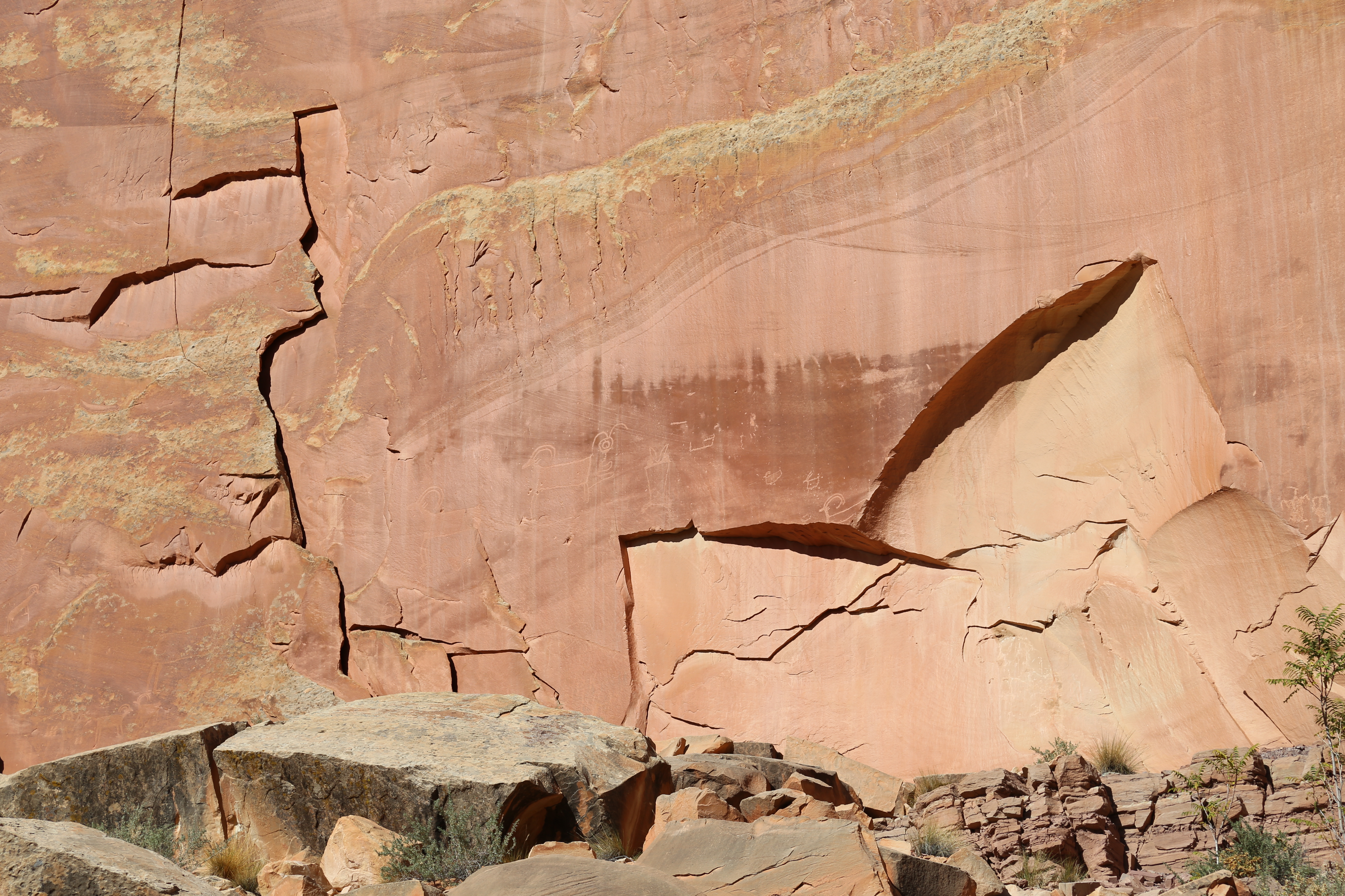 2015 Fall Break - Day 1 - Capitol Reef National Park (Fremont Petroglyphs, Fruita Historic Schoolhouse, Gifford House Pies, Indian in the Cupboard)