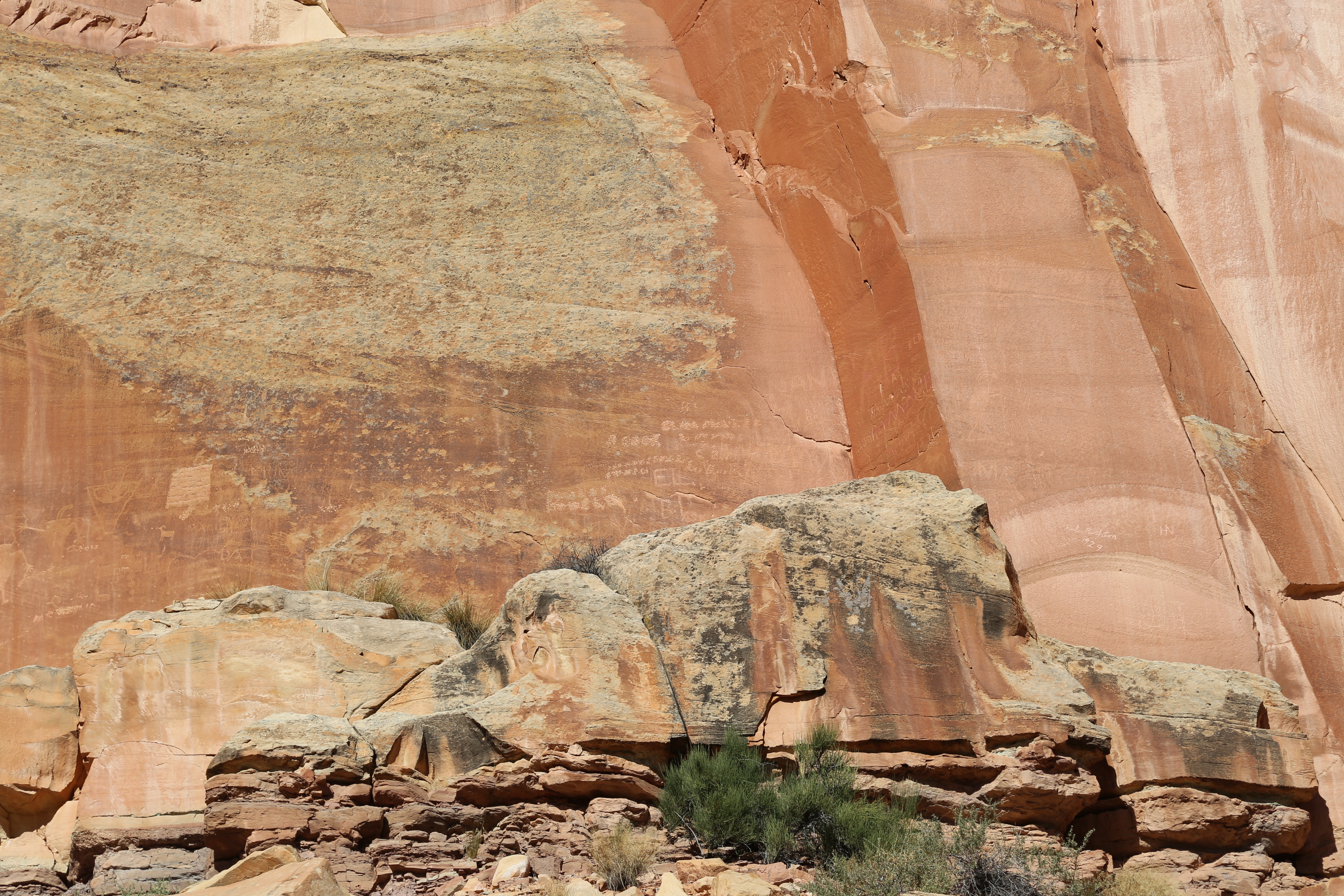 2015 Fall Break - Day 1 - Capitol Reef National Park (Fremont Petroglyphs, Fruita Historic Schoolhouse, Gifford House Pies, Indian in the Cupboard)