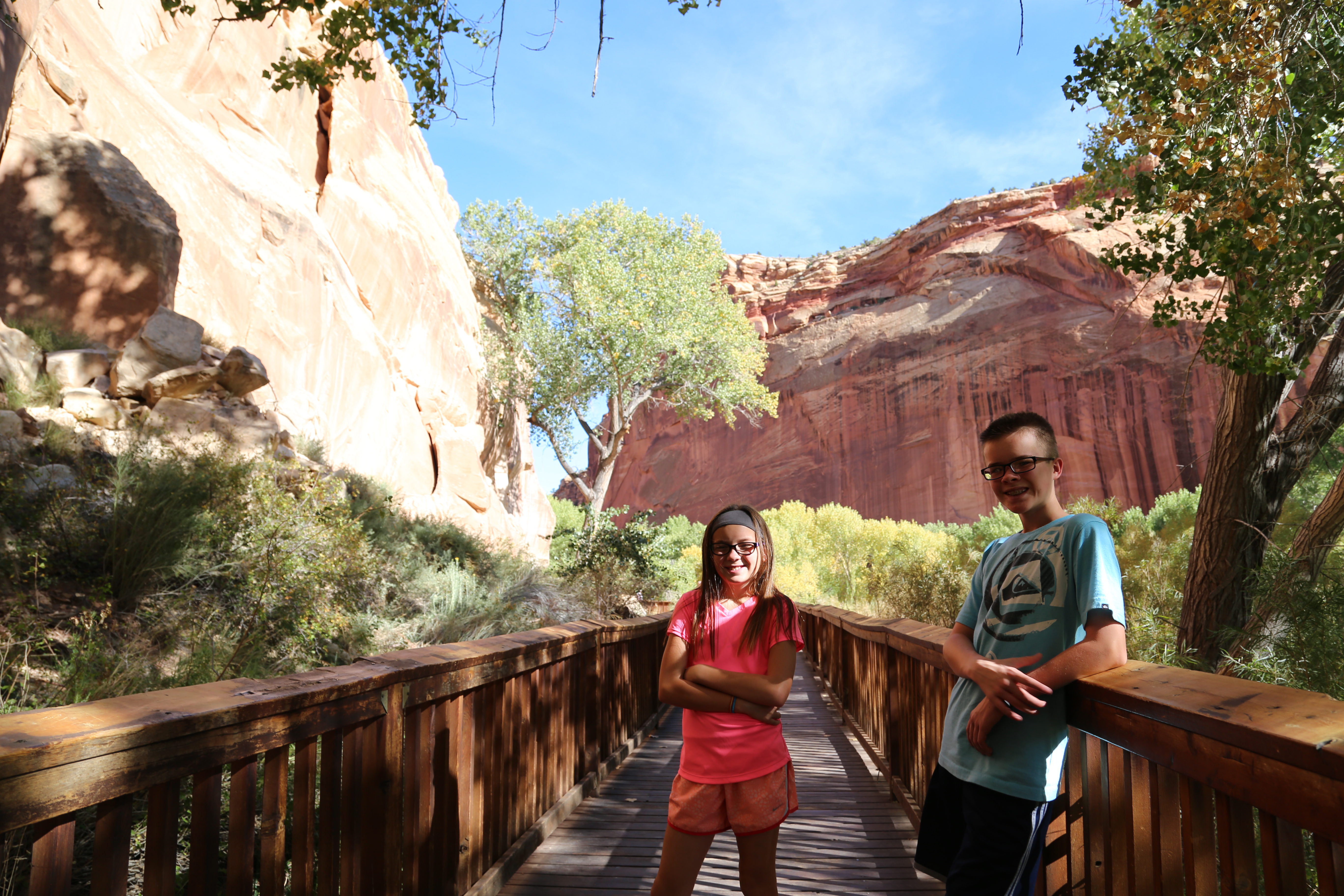 2015 Fall Break - Day 1 - Capitol Reef National Park (Fremont Petroglyphs, Fruita Historic Schoolhouse, Gifford House Pies, Indian in the Cupboard)