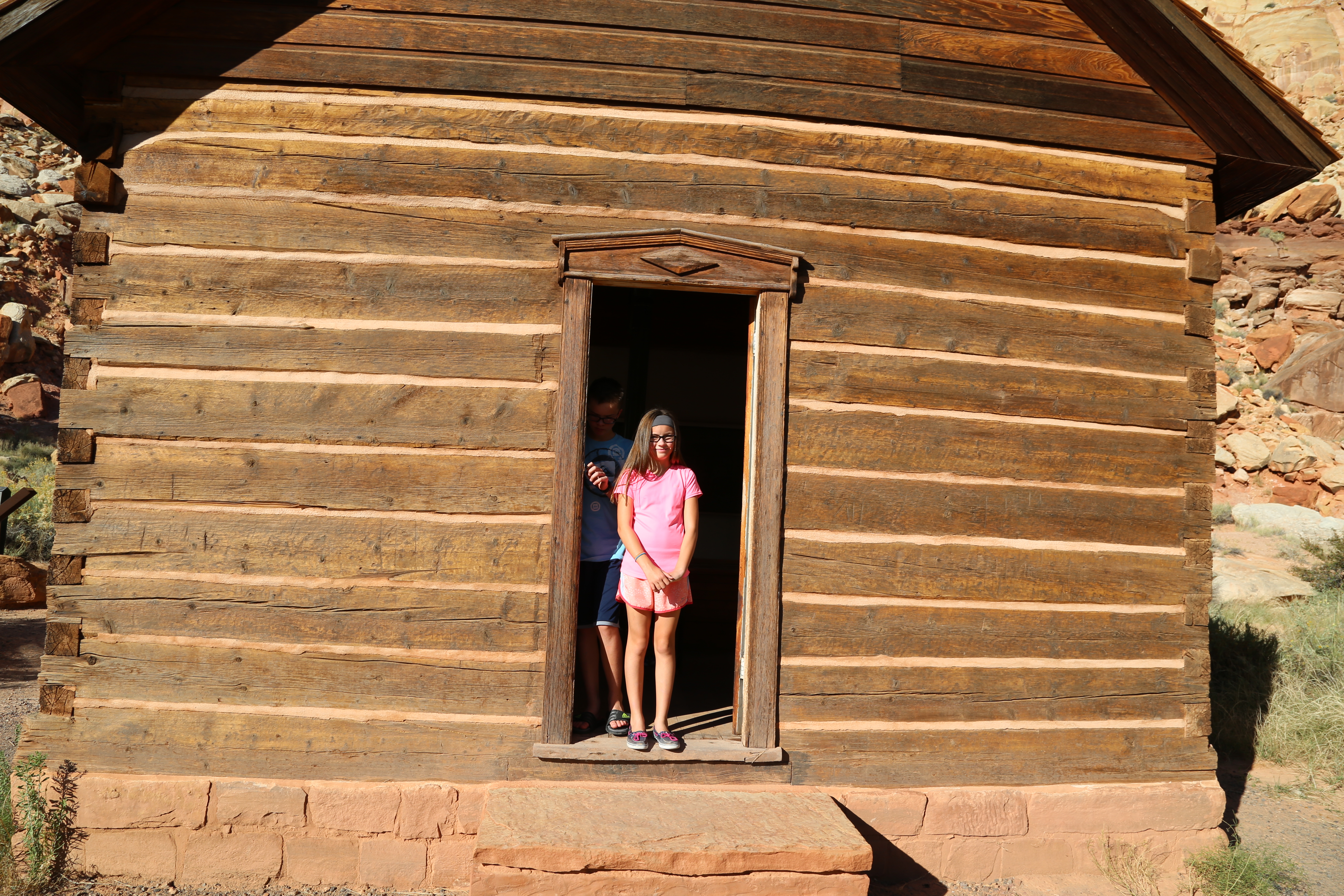 2015 Fall Break - Day 1 - Capitol Reef National Park (Fremont Petroglyphs, Fruita Historic Schoolhouse, Gifford House Pies, Indian in the Cupboard)