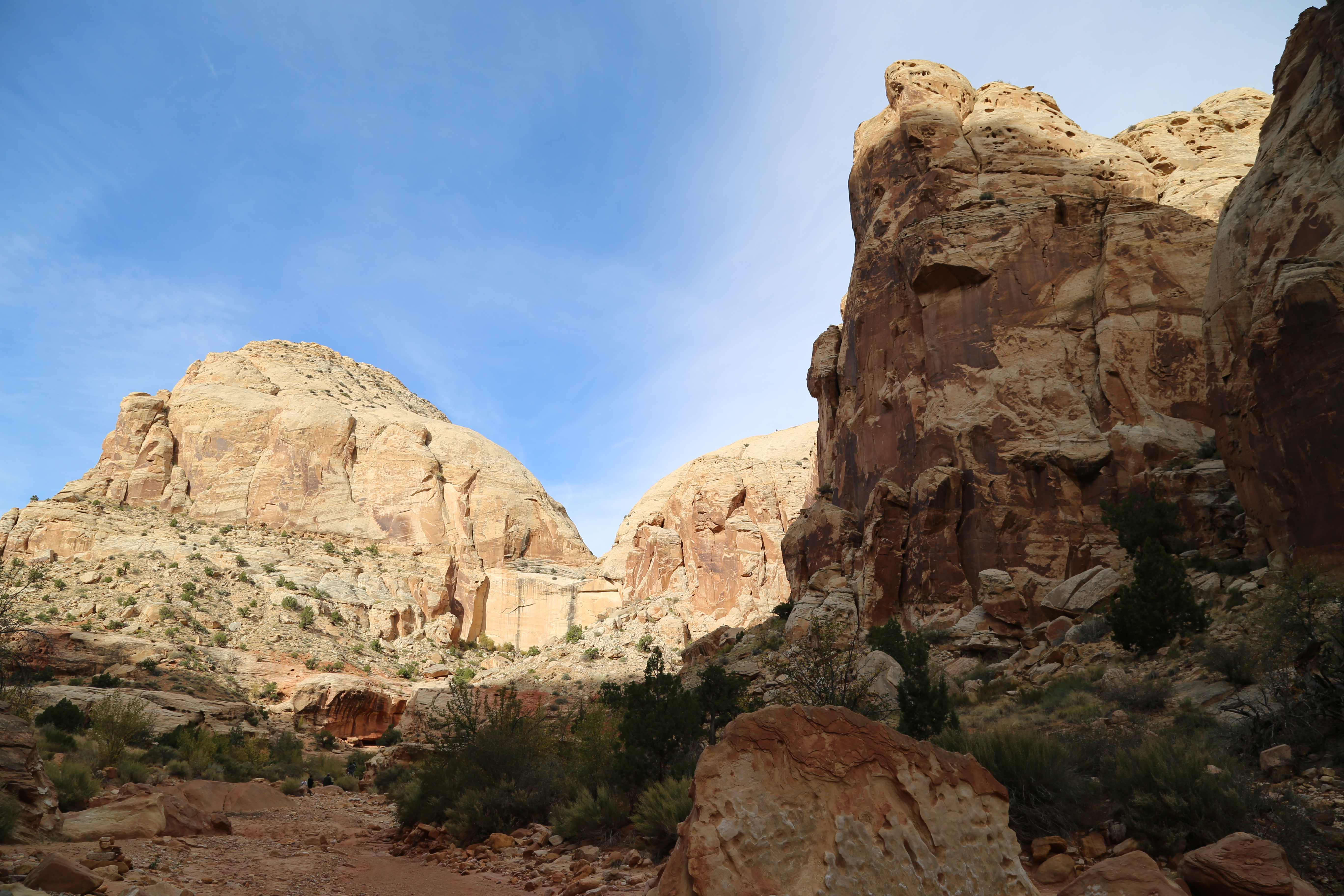 2015 Fall Break - Day 2 - Capitol Reef National Park (Grand Wash Narrows, Capitol Gorge (Petroglyphs, Narrows, Pioneer Register), Waterpocket Fold Drive (Notom-Bullfrog Road, Burr Trail Road), Hell's Backbone Grill (Boulder, Utah))