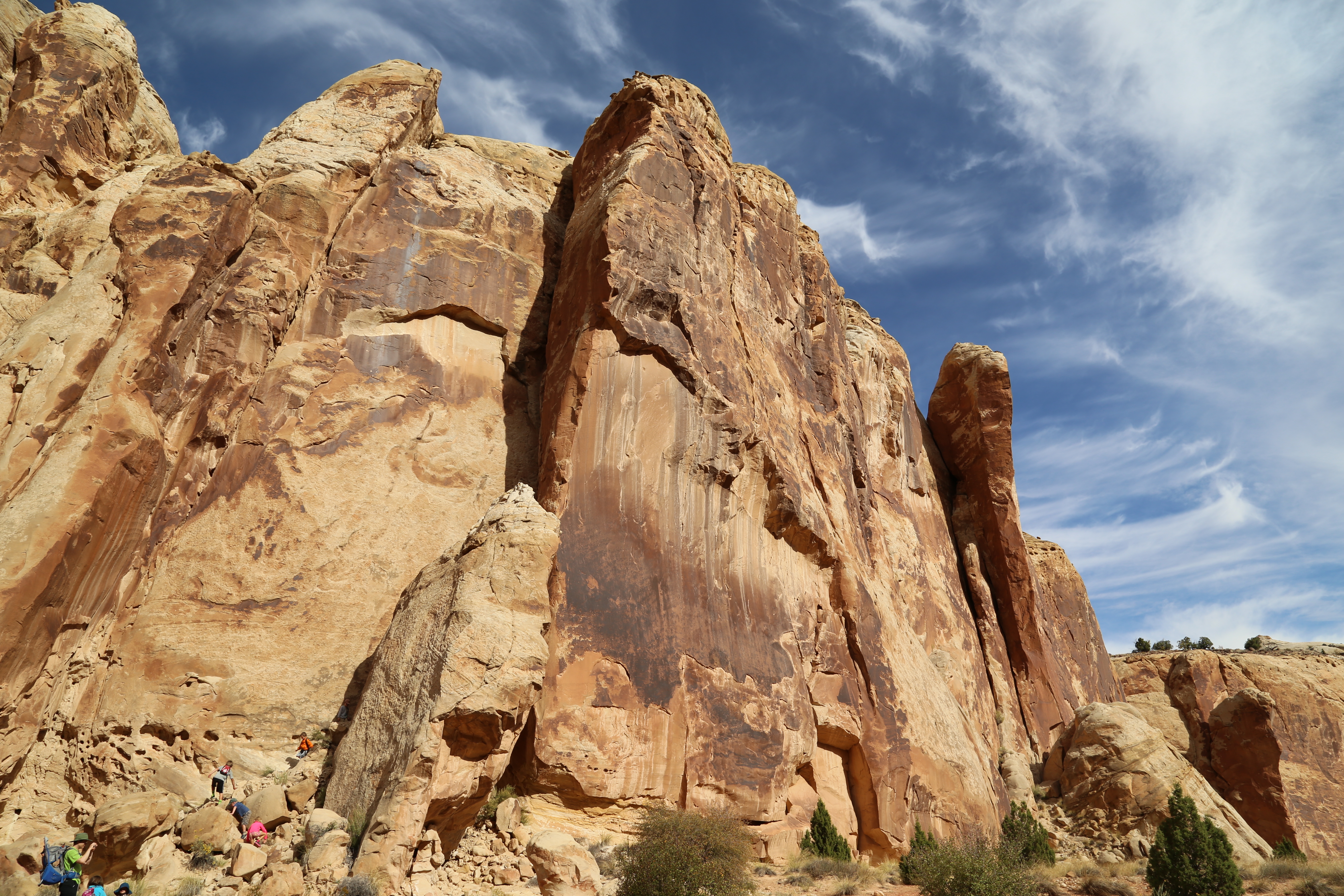 2015 Fall Break - Day 2 - Capitol Reef National Park (Grand Wash Narrows, Capitol Gorge (Petroglyphs, Narrows, Pioneer Register), Waterpocket Fold Drive (Notom-Bullfrog Road, Burr Trail Road), Hell's Backbone Grill (Boulder, Utah))