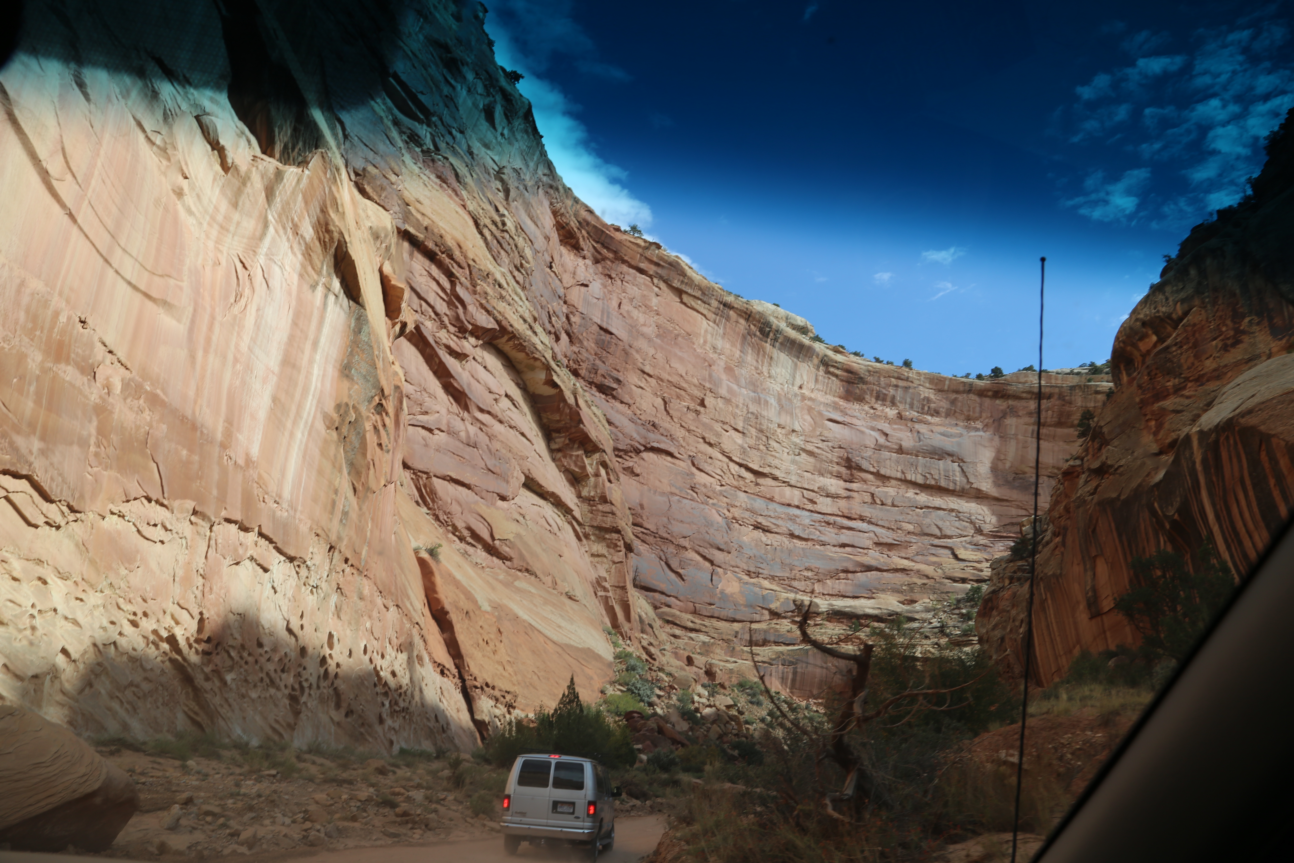 2015 Fall Break - Day 2 - Capitol Reef National Park (Grand Wash Narrows, Capitol Gorge (Petroglyphs, Narrows, Pioneer Register), Waterpocket Fold Drive (Notom-Bullfrog Road, Burr Trail Road), Hell's Backbone Grill (Boulder, Utah))