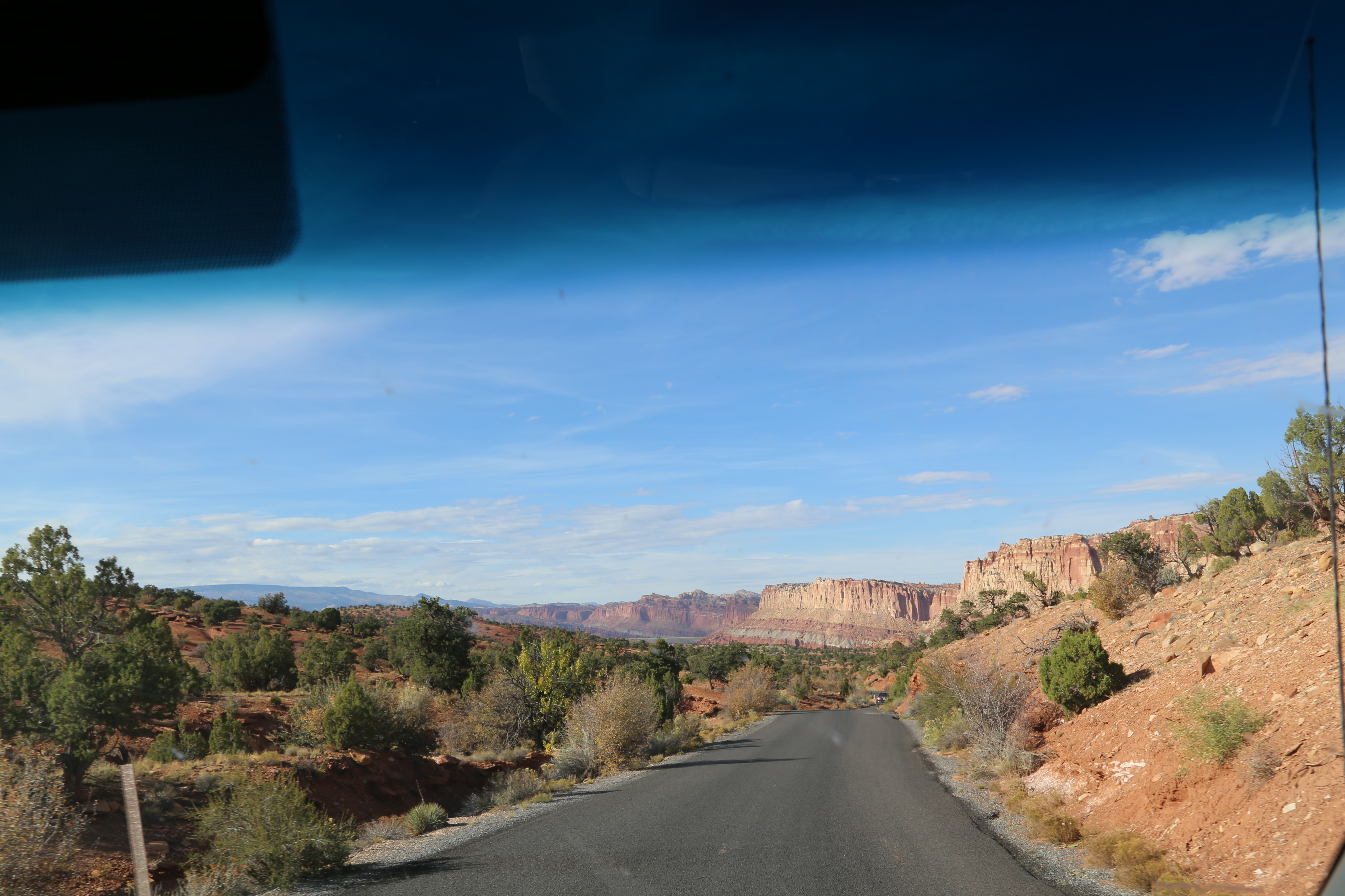 2015 Fall Break - Day 2 - Capitol Reef National Park (Grand Wash Narrows, Capitol Gorge (Petroglyphs, Narrows, Pioneer Register), Waterpocket Fold Drive (Notom-Bullfrog Road, Burr Trail Road), Hell's Backbone Grill (Boulder, Utah))