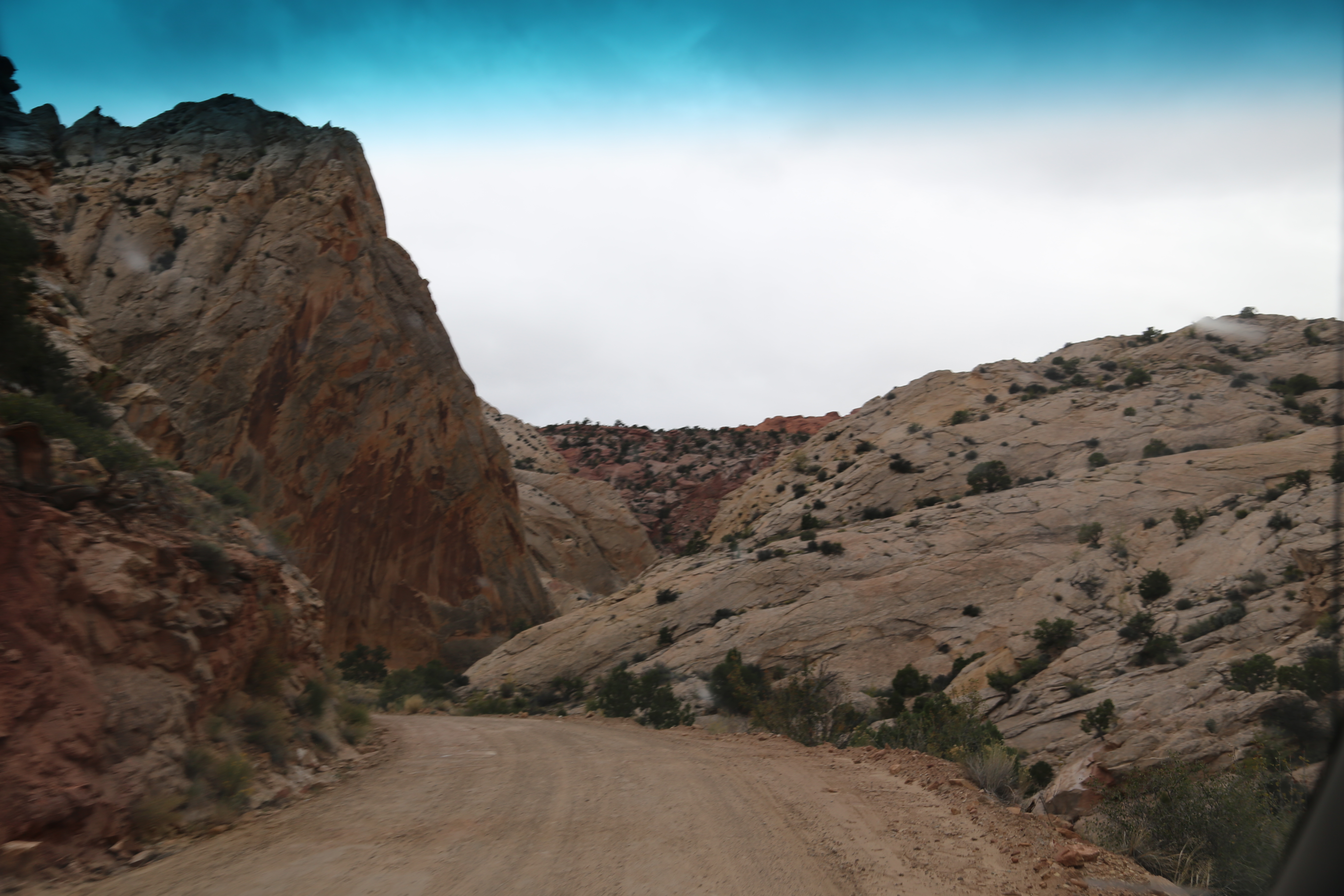 2015 Fall Break - Day 2 - Capitol Reef National Park (Grand Wash Narrows, Capitol Gorge (Petroglyphs, Narrows, Pioneer Register), Waterpocket Fold Drive (Notom-Bullfrog Road, Burr Trail Road), Hell's Backbone Grill (Boulder, Utah))