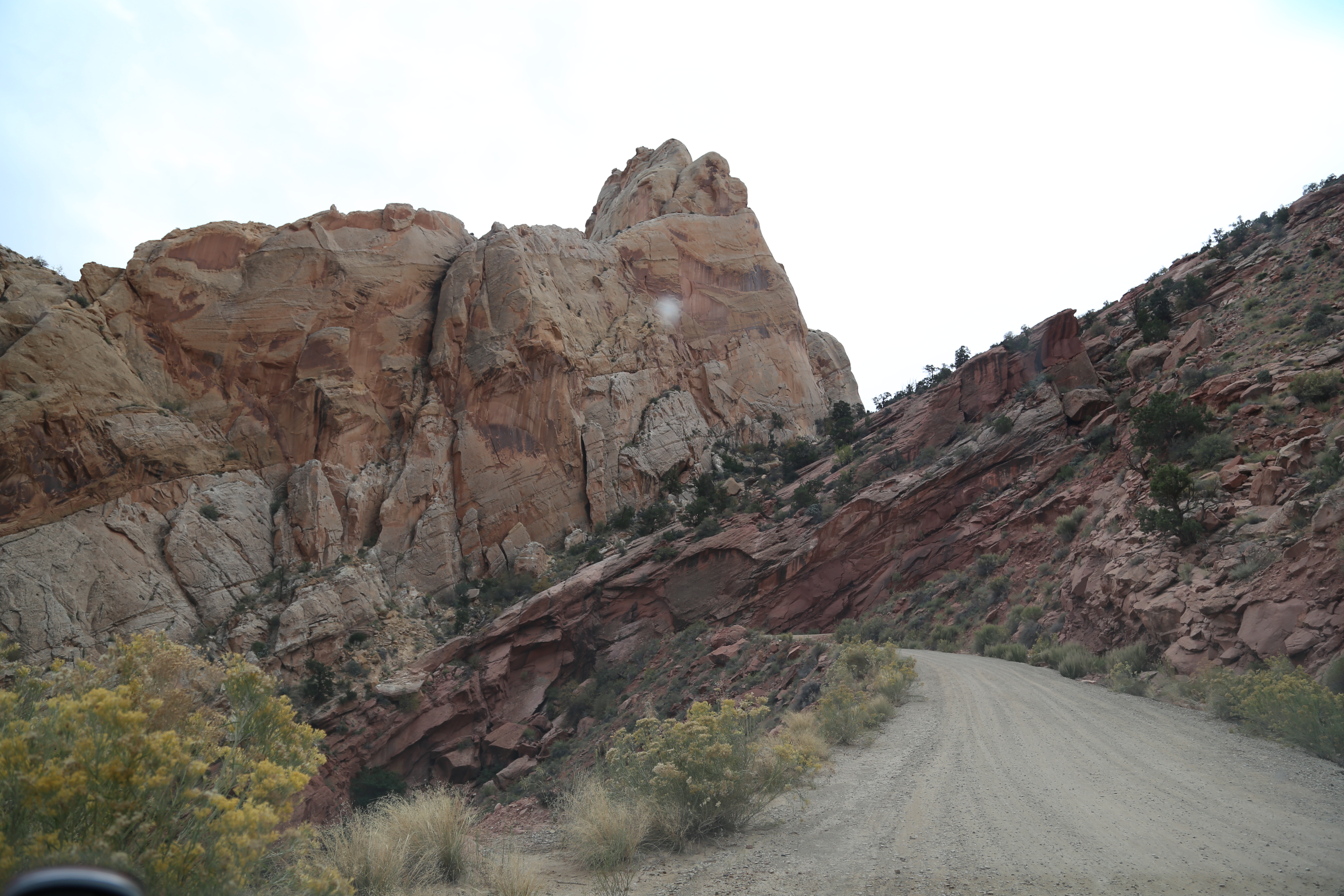 2015 Fall Break - Day 2 - Capitol Reef National Park (Grand Wash Narrows, Capitol Gorge (Petroglyphs, Narrows, Pioneer Register), Waterpocket Fold Drive (Notom-Bullfrog Road, Burr Trail Road), Hell's Backbone Grill (Boulder, Utah))