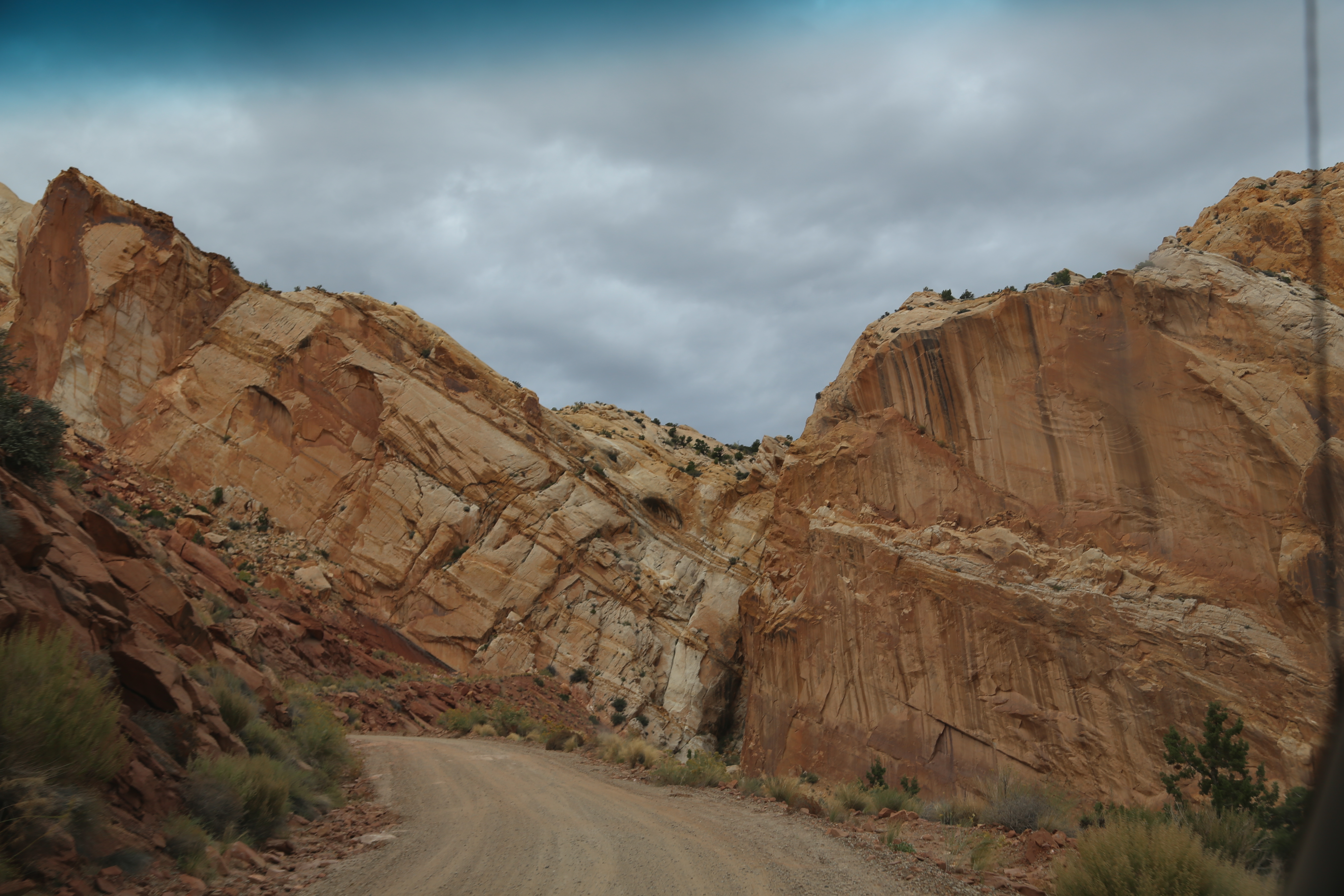 2015 Fall Break - Day 2 - Capitol Reef National Park (Grand Wash Narrows, Capitol Gorge (Petroglyphs, Narrows, Pioneer Register), Waterpocket Fold Drive (Notom-Bullfrog Road, Burr Trail Road), Hell's Backbone Grill (Boulder, Utah))