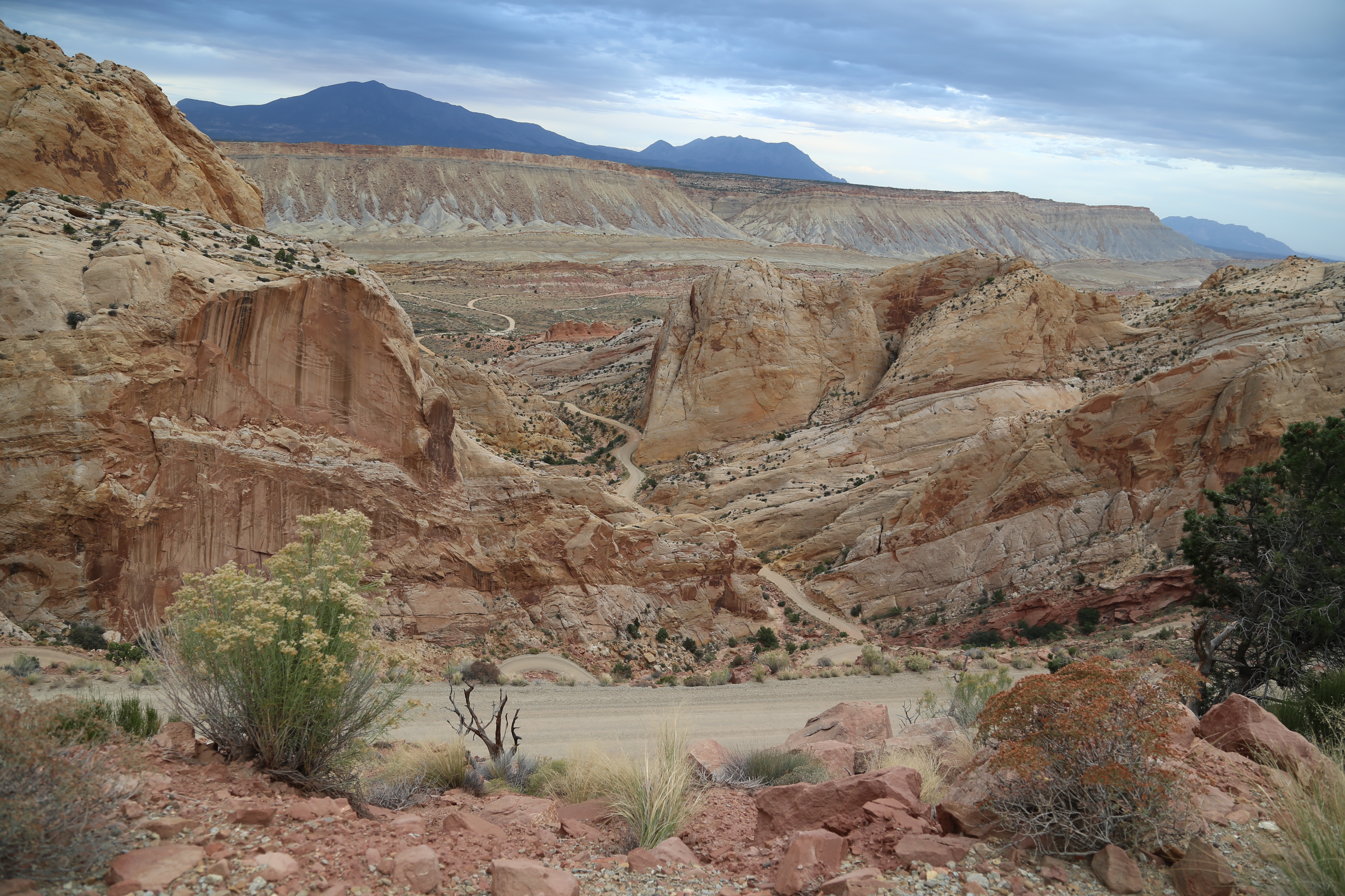 2015 Fall Break - Day 2 - Capitol Reef National Park (Grand Wash Narrows, Capitol Gorge (Petroglyphs, Narrows, Pioneer Register), Waterpocket Fold Drive (Notom-Bullfrog Road, Burr Trail Road), Hell's Backbone Grill (Boulder, Utah))