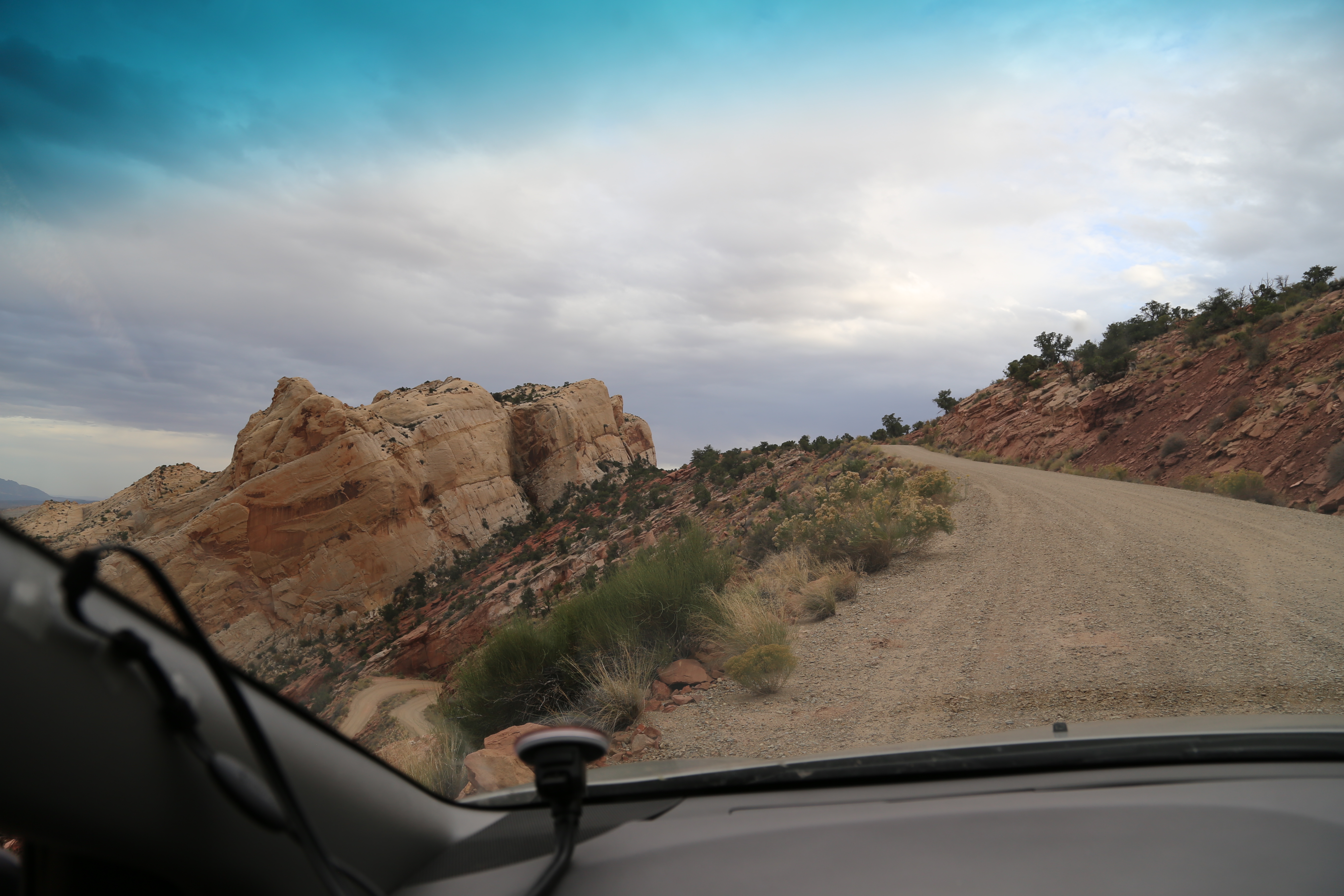 2015 Fall Break - Day 2 - Capitol Reef National Park (Grand Wash Narrows, Capitol Gorge (Petroglyphs, Narrows, Pioneer Register), Waterpocket Fold Drive (Notom-Bullfrog Road, Burr Trail Road), Hell's Backbone Grill (Boulder, Utah))