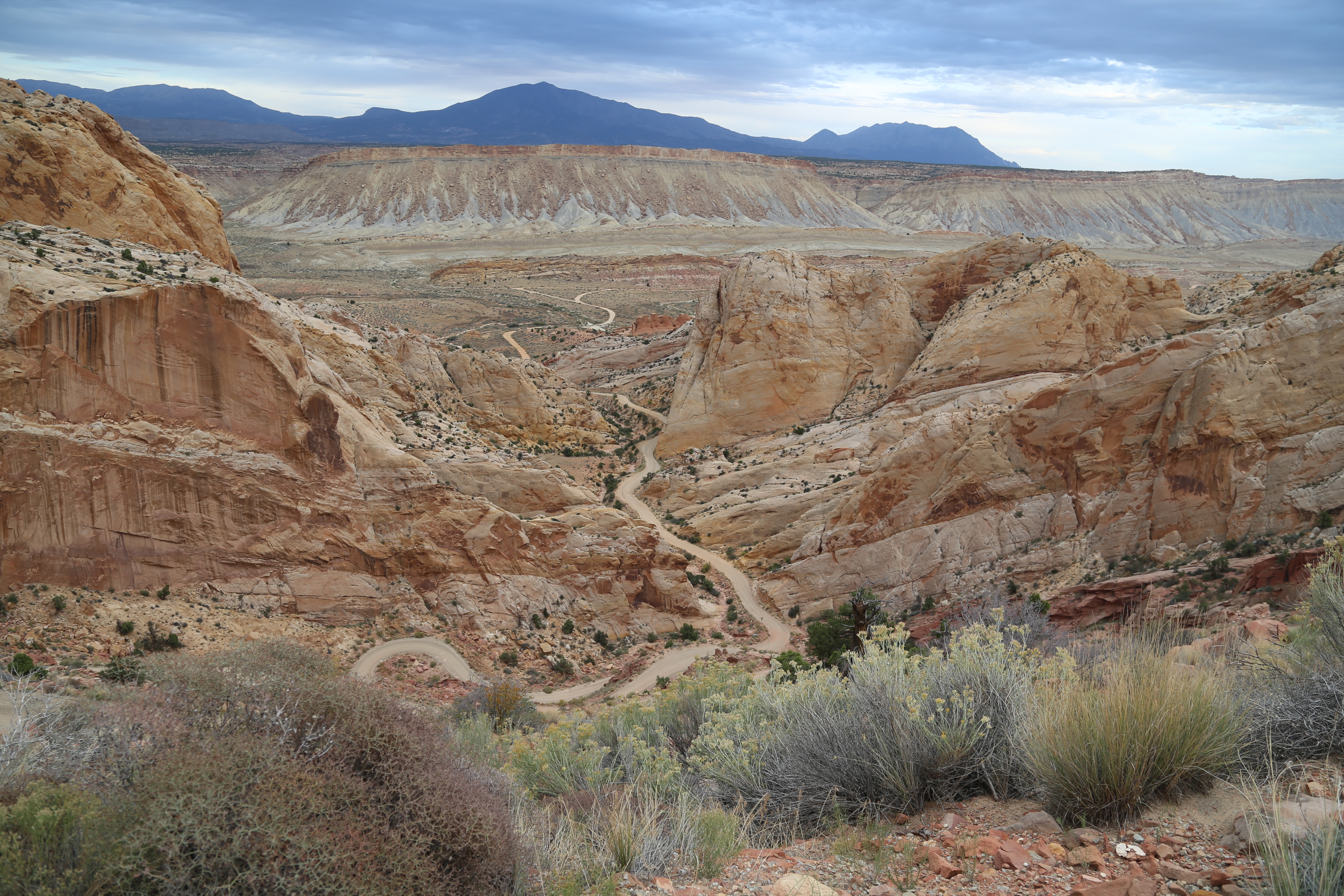 2015 Fall Break - Day 2 - Capitol Reef National Park (Grand Wash Narrows, Capitol Gorge (Petroglyphs, Narrows, Pioneer Register), Waterpocket Fold Drive (Notom-Bullfrog Road, Burr Trail Road), Hell's Backbone Grill (Boulder, Utah))