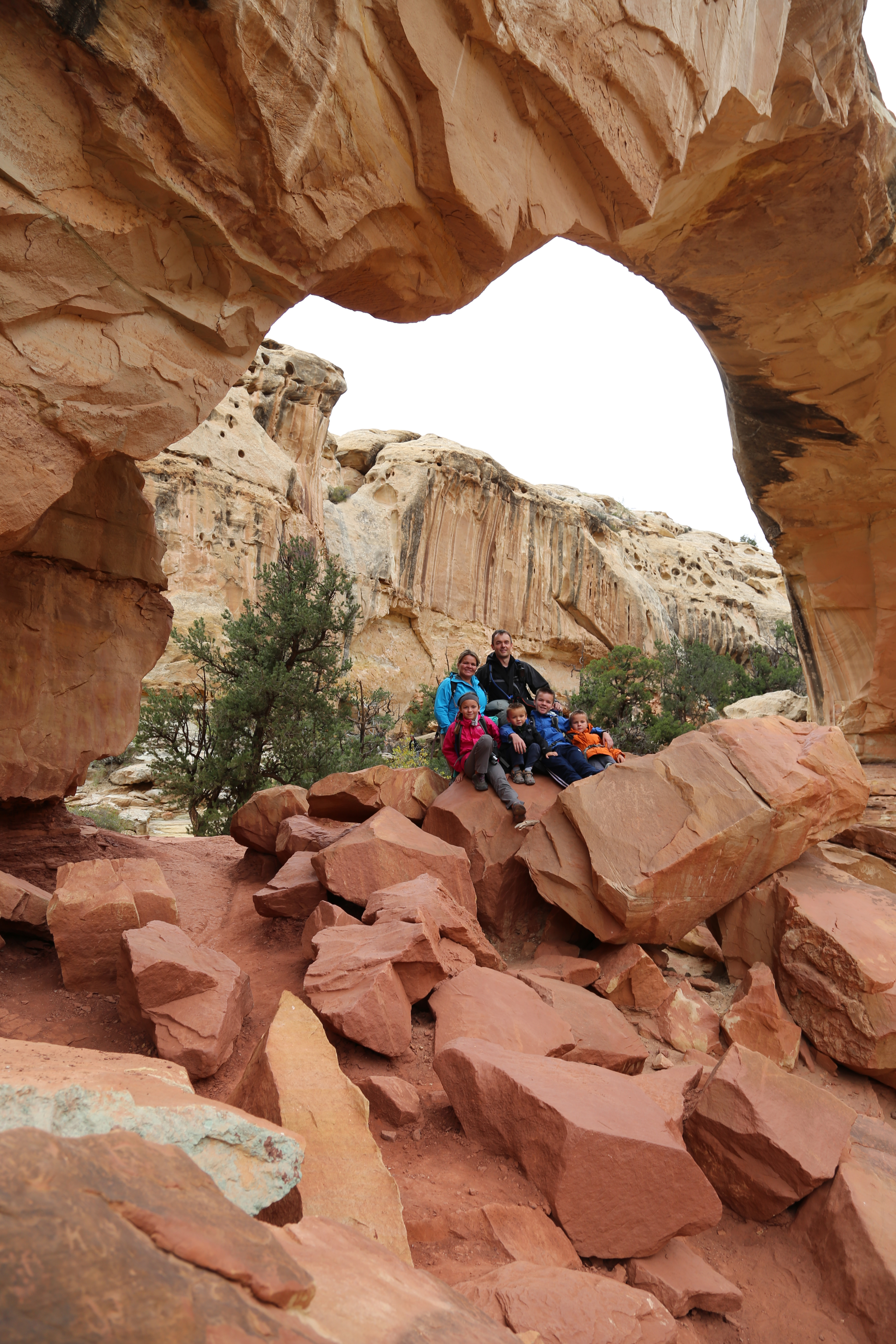 2015 Fall Break - Day 3 - Capitol Reef National Park (Gifford House Pies, Hickman Bridge Arch, Snakes Alive!, Picking Apples in the Fruita Pioneer Orchards, Goosenecks Overlook, Panorama Point), Eating Rattlesnakes at Cafe Diablo (Torrey, Utah)